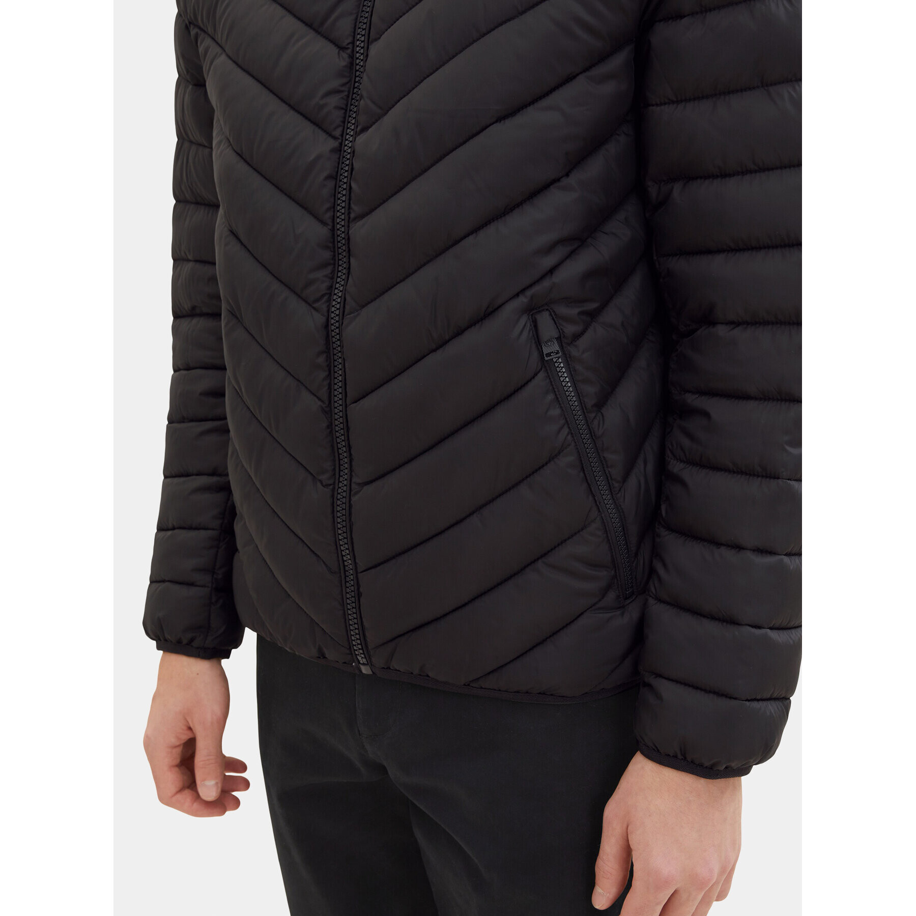 Tom Tailor Geacă din puf 1036073 Negru Regular Fit - Pled.ro