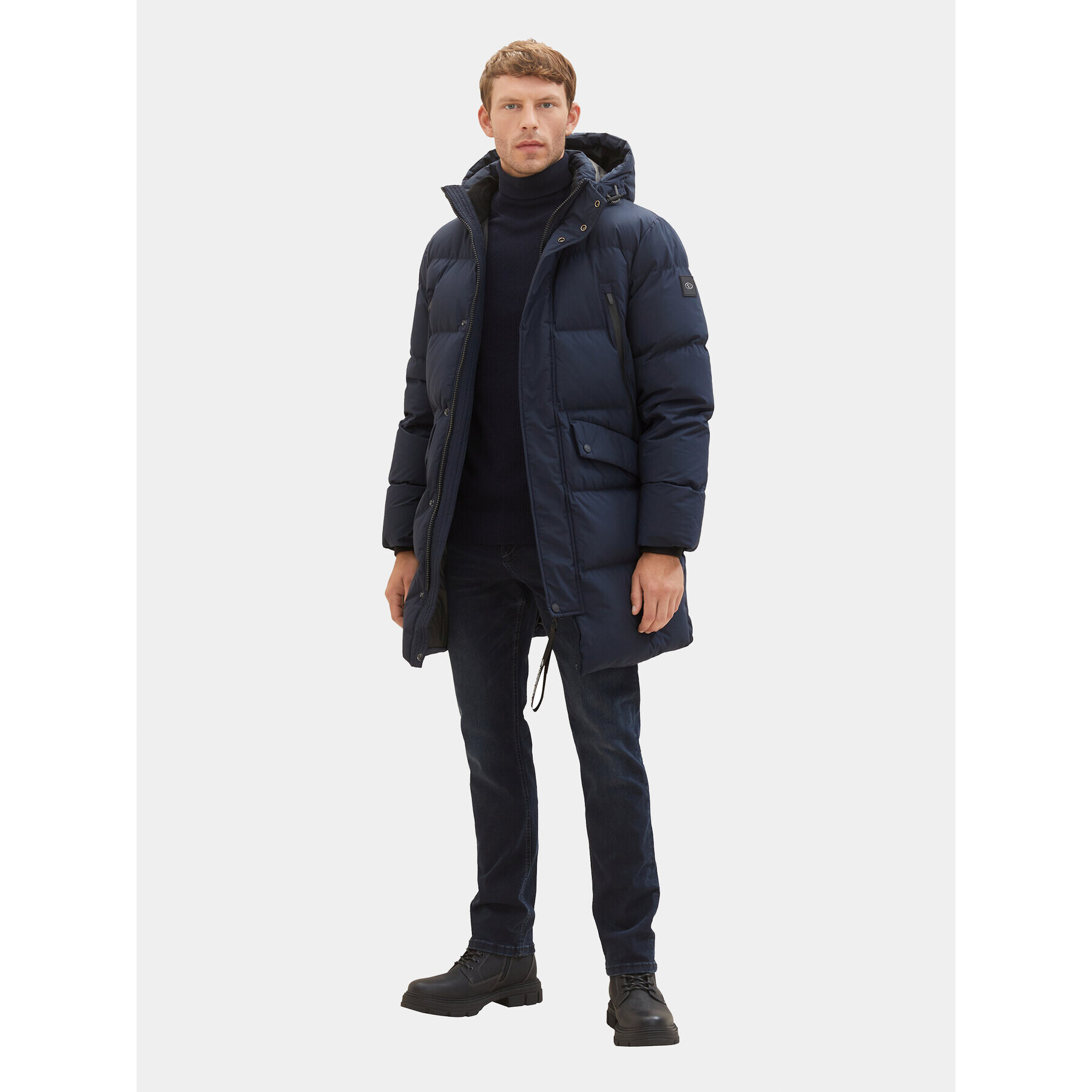 Tom Tailor Geacă din puf 1037357 Bleumarin Regular Fit - Pled.ro