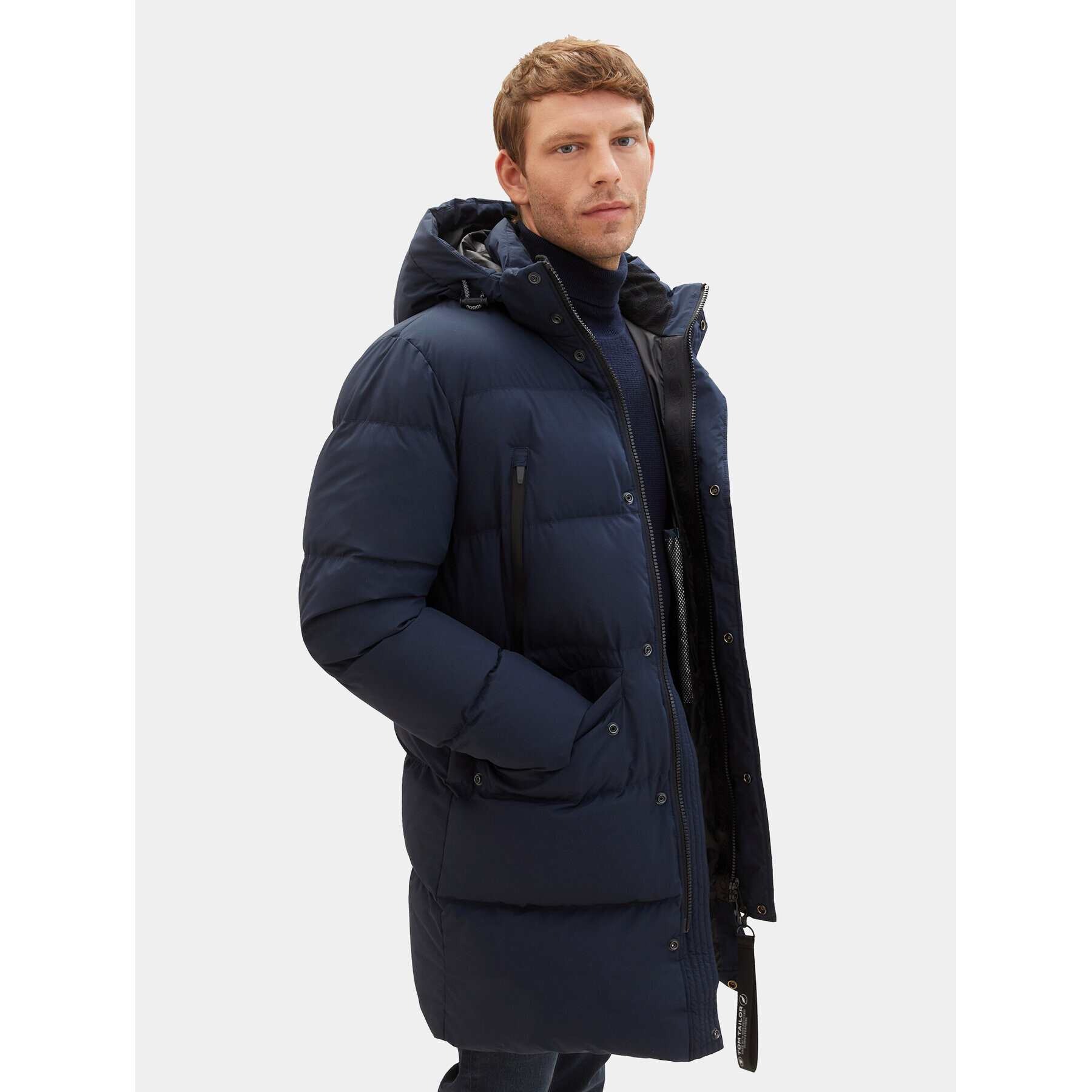 Tom Tailor Geacă din puf 1037357 Bleumarin Regular Fit - Pled.ro