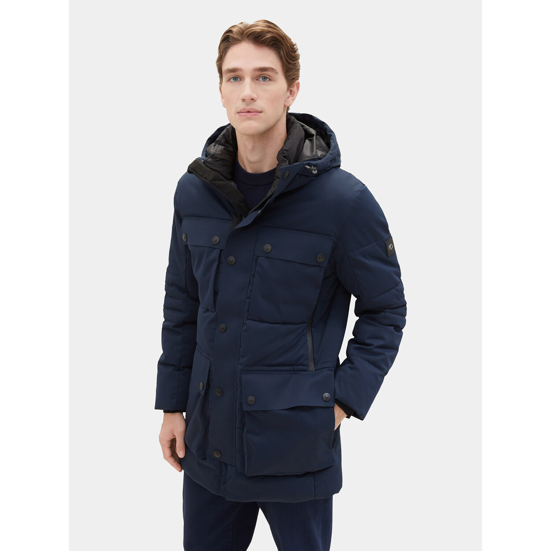 Tom Tailor Geacă din puf 1037359 Bleumarin Regular Fit - Pled.ro