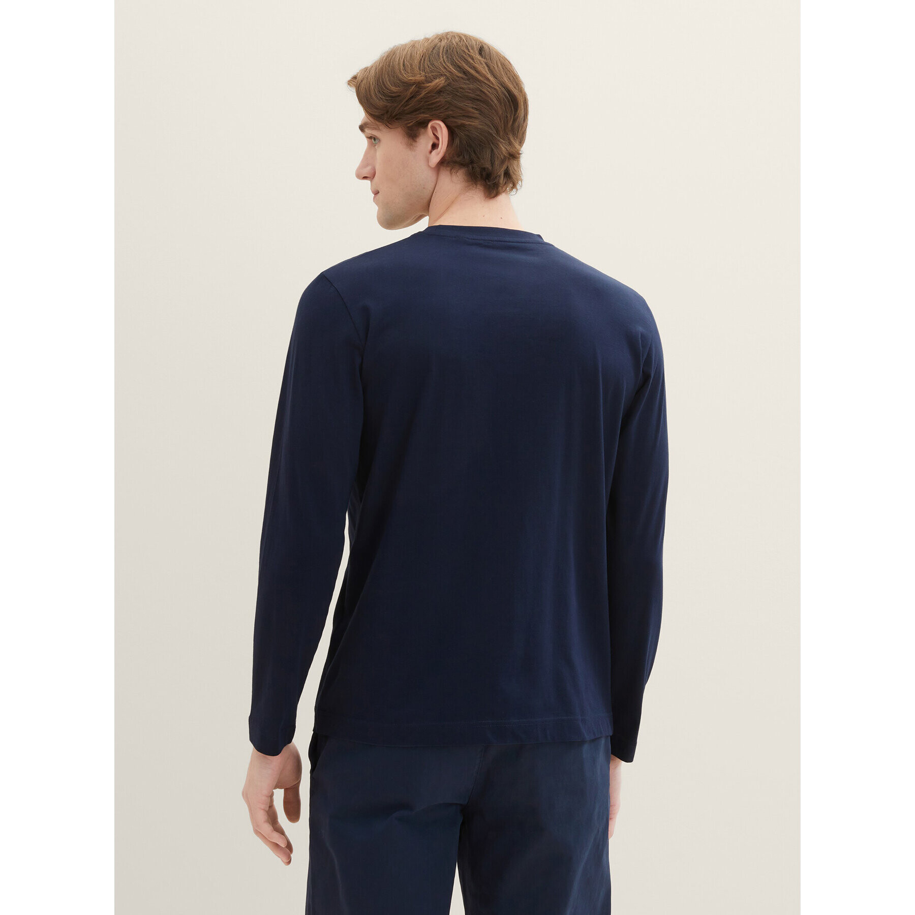 Tom Tailor Longsleeve 1037744 Bleumarin Regular Fit - Pled.ro