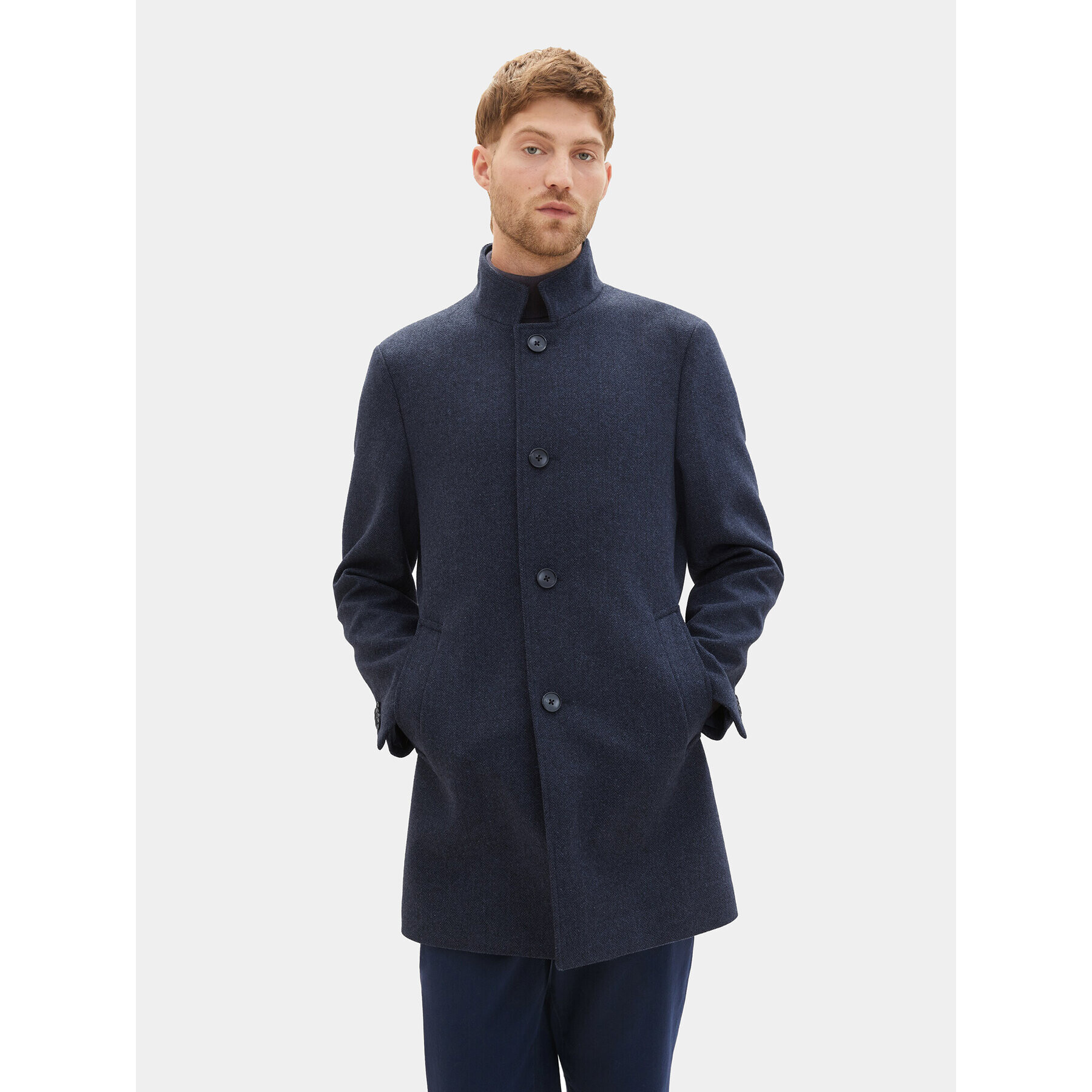 Tom Tailor Palton 1037407 Bleumarin Regular Fit - Pled.ro