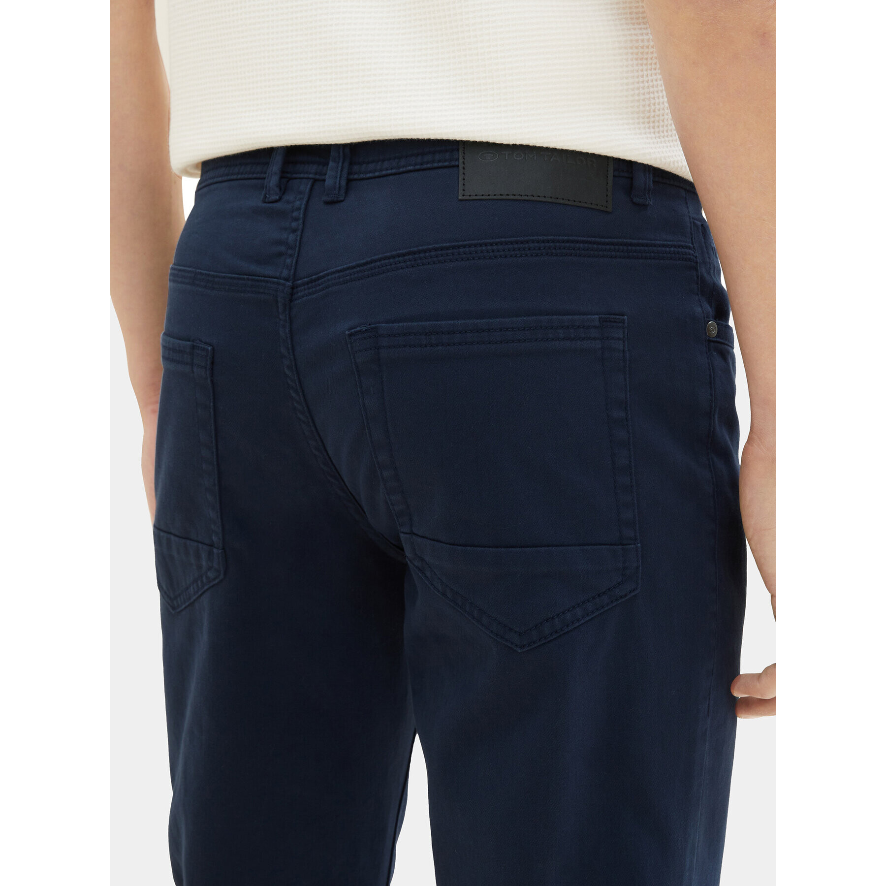 Tom Tailor Pantaloni din material 1037552 Bleumarin Regular Fit - Pled.ro