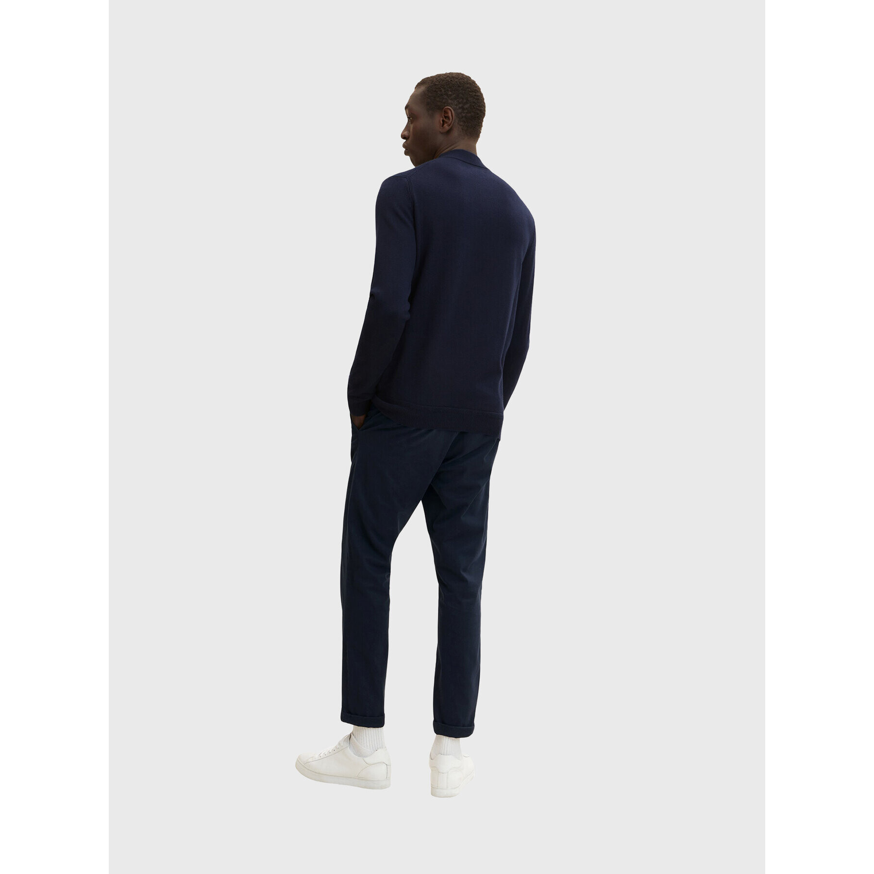 Tom Tailor Pulover 1032280 Bleumarin Slim Fit - Pled.ro