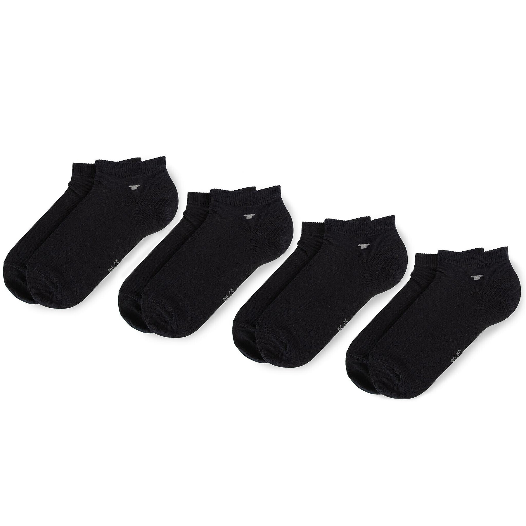 Tom Tailor Set de 4 perechi de șosete medii unisex 9415 Negru - Pled.ro