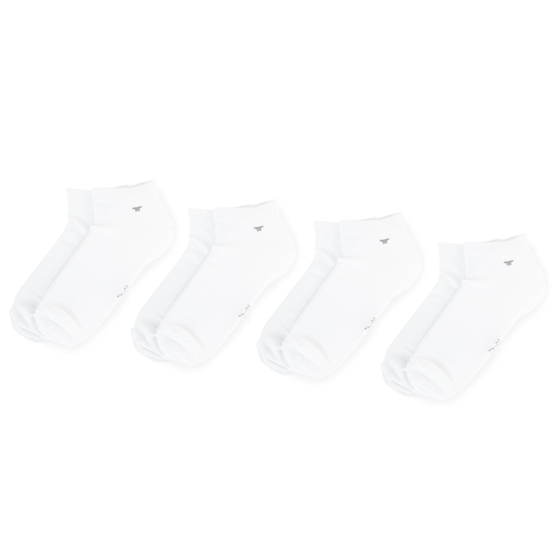 Tom Tailor Set de 4 perechi de șosete medii unisex 9415 Alb - Pled.ro