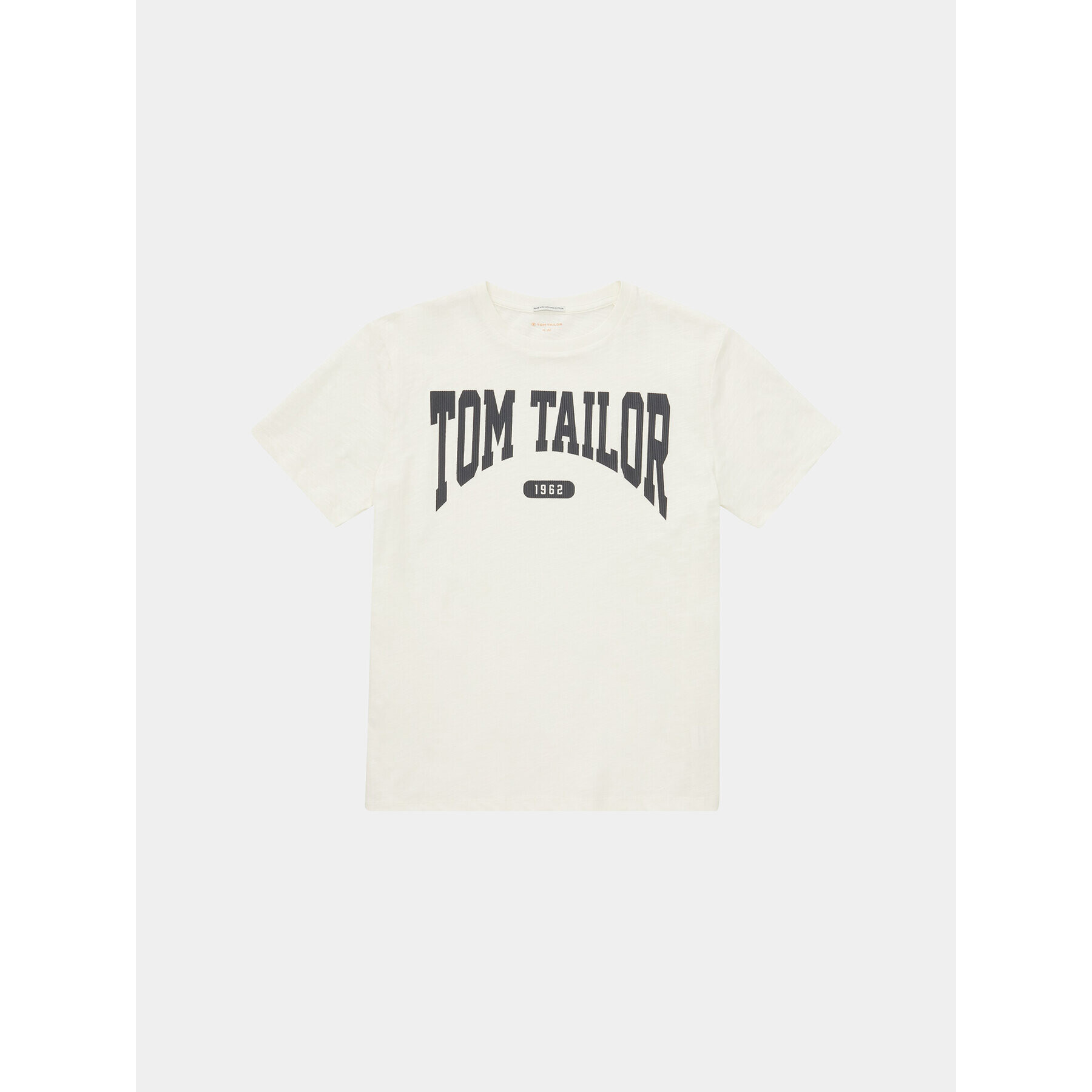 Tom Tailor Tricou 1037515 Alb Regular Fit - Pled.ro