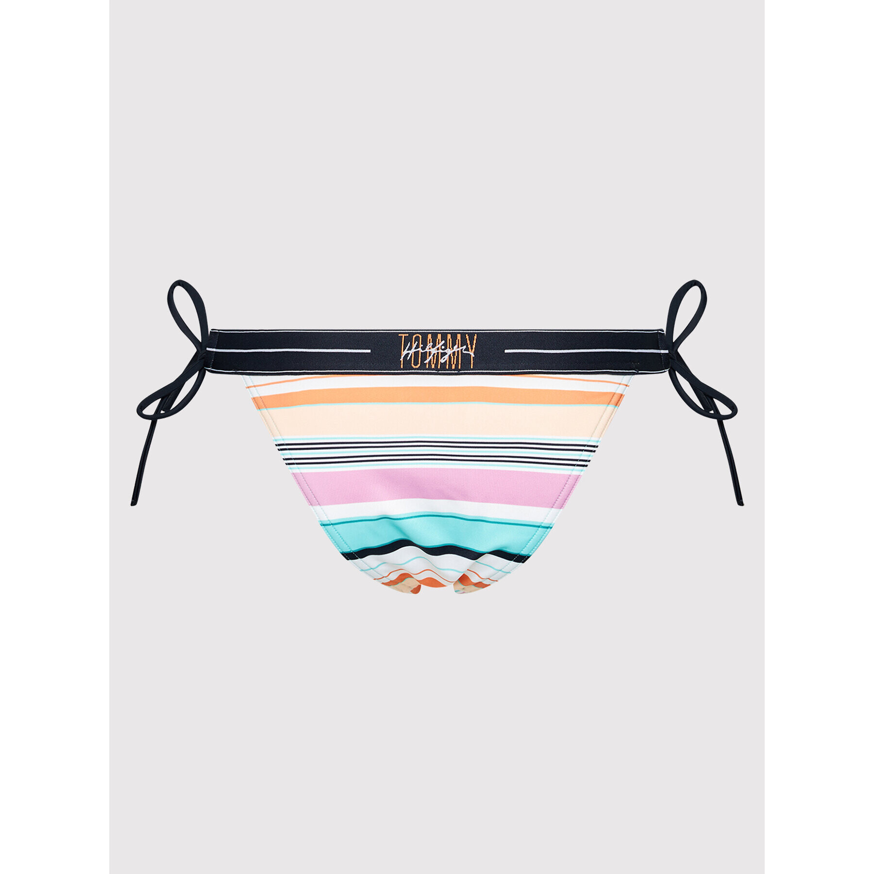 Tommy Hilfiger Bikini partea de jos Cheeky Side Tie UW0UW03096 Colorat - Pled.ro