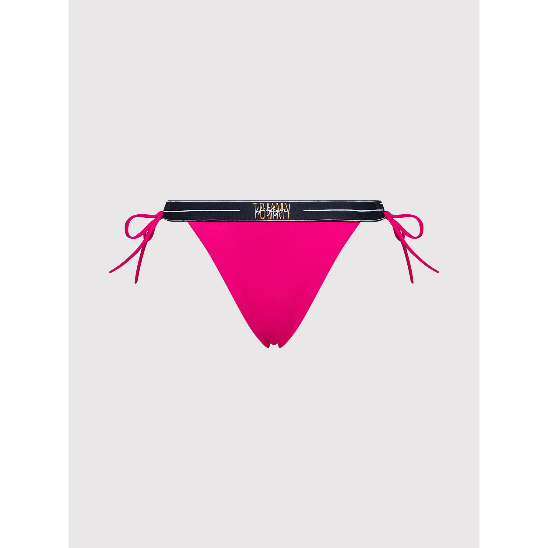 Tommy Hilfiger Bikini partea de jos Cheeky Side Tie UW0UW03096 Roz - Pled.ro