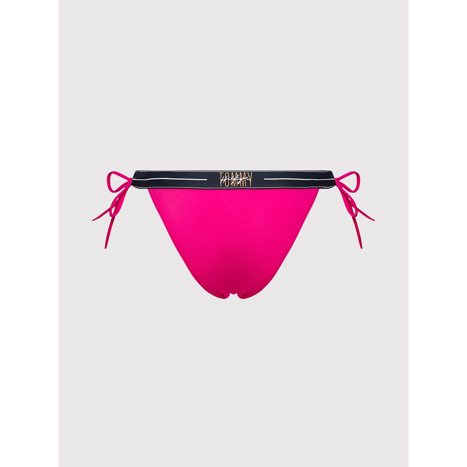 Tommy Hilfiger Bikini partea de jos Cheeky Side Tie UW0UW03096 Roz - Pled.ro