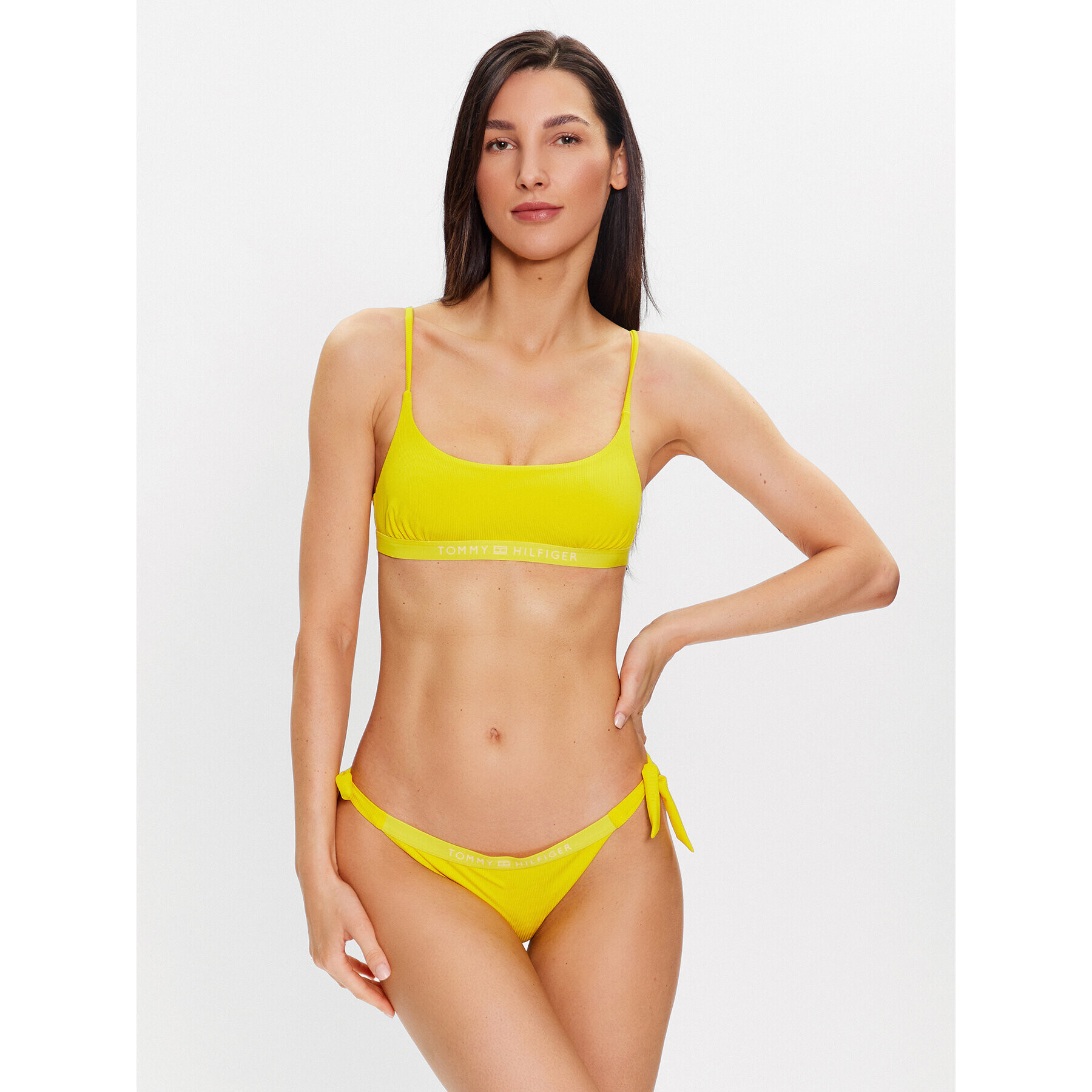 Tommy Hilfiger Bikini partea de jos UW0UW04583 Galben - Pled.ro