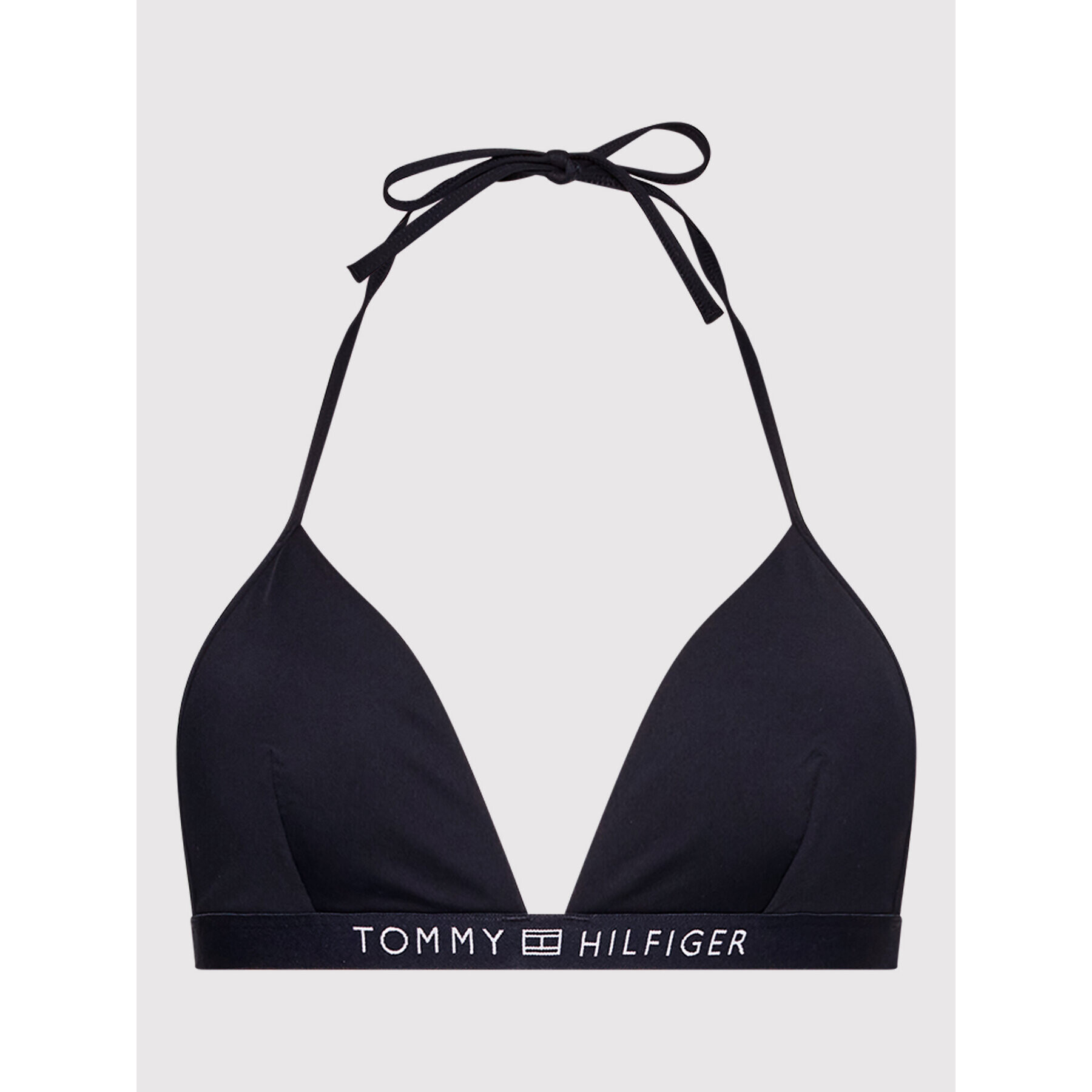 Tommy Hilfiger Bikini partea de sus Triangle UW0UW03323 Bleumarin - Pled.ro