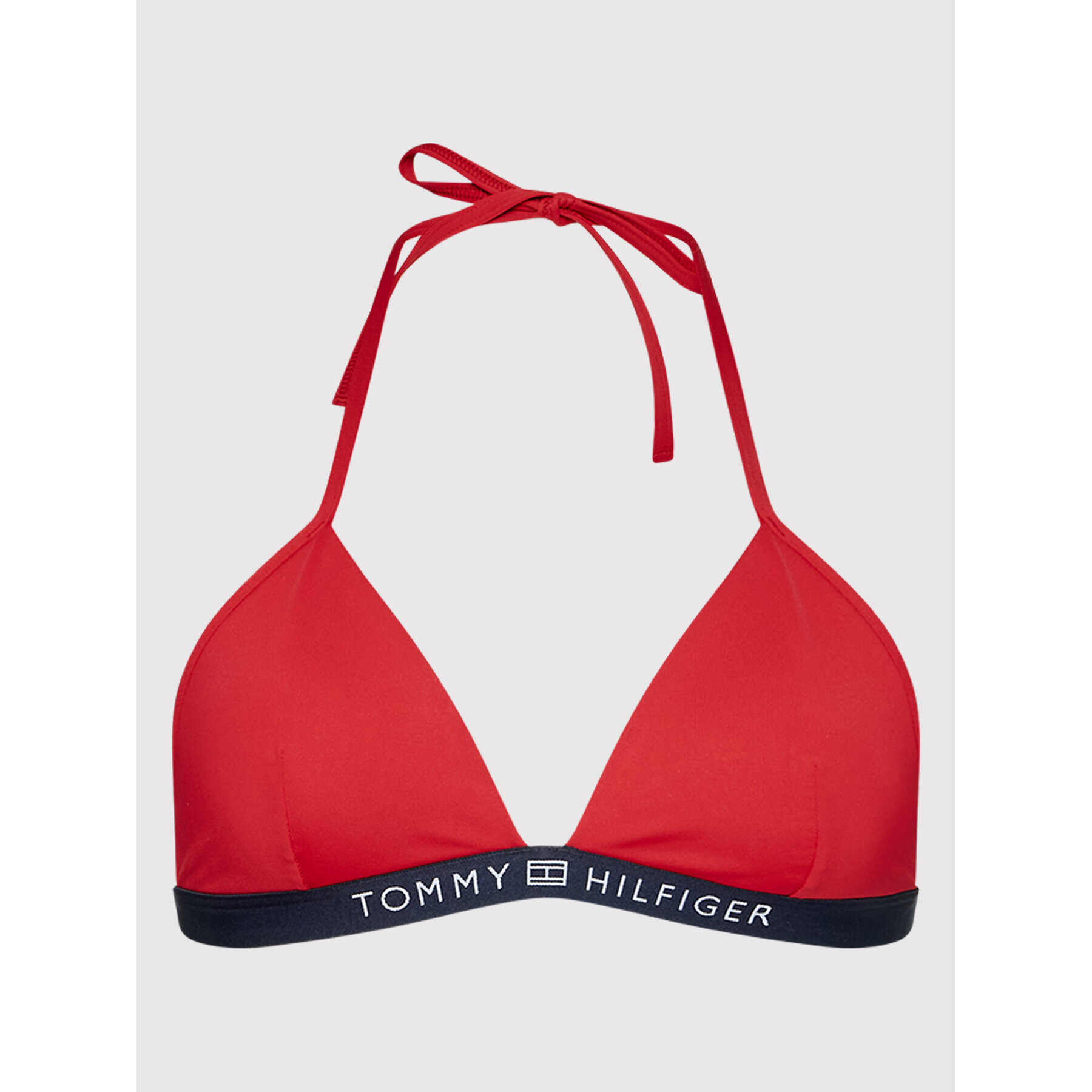 Tommy Hilfiger Bikini partea de sus Triangle UW0UW03323 Roșu - Pled.ro