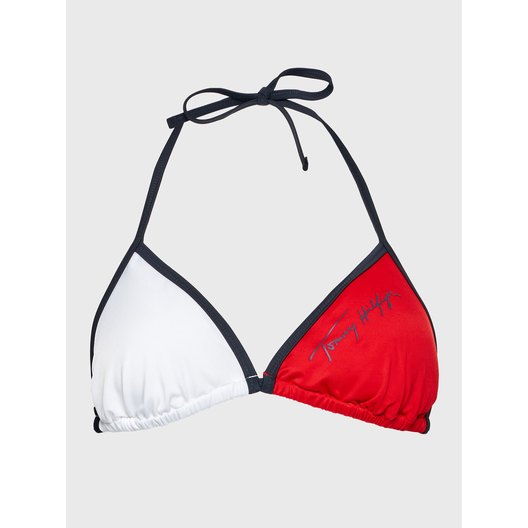 Tommy Hilfiger Bikini partea de sus Triangle UW0UW03354 Colorat - Pled.ro