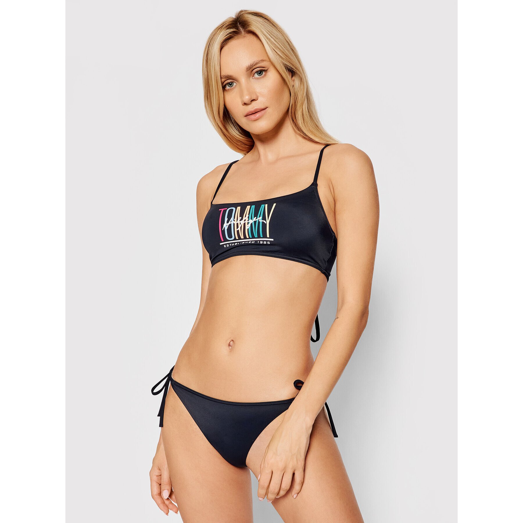 Tommy Hilfiger Bikini partea de sus UW0UW03066 Bleumarin - Pled.ro