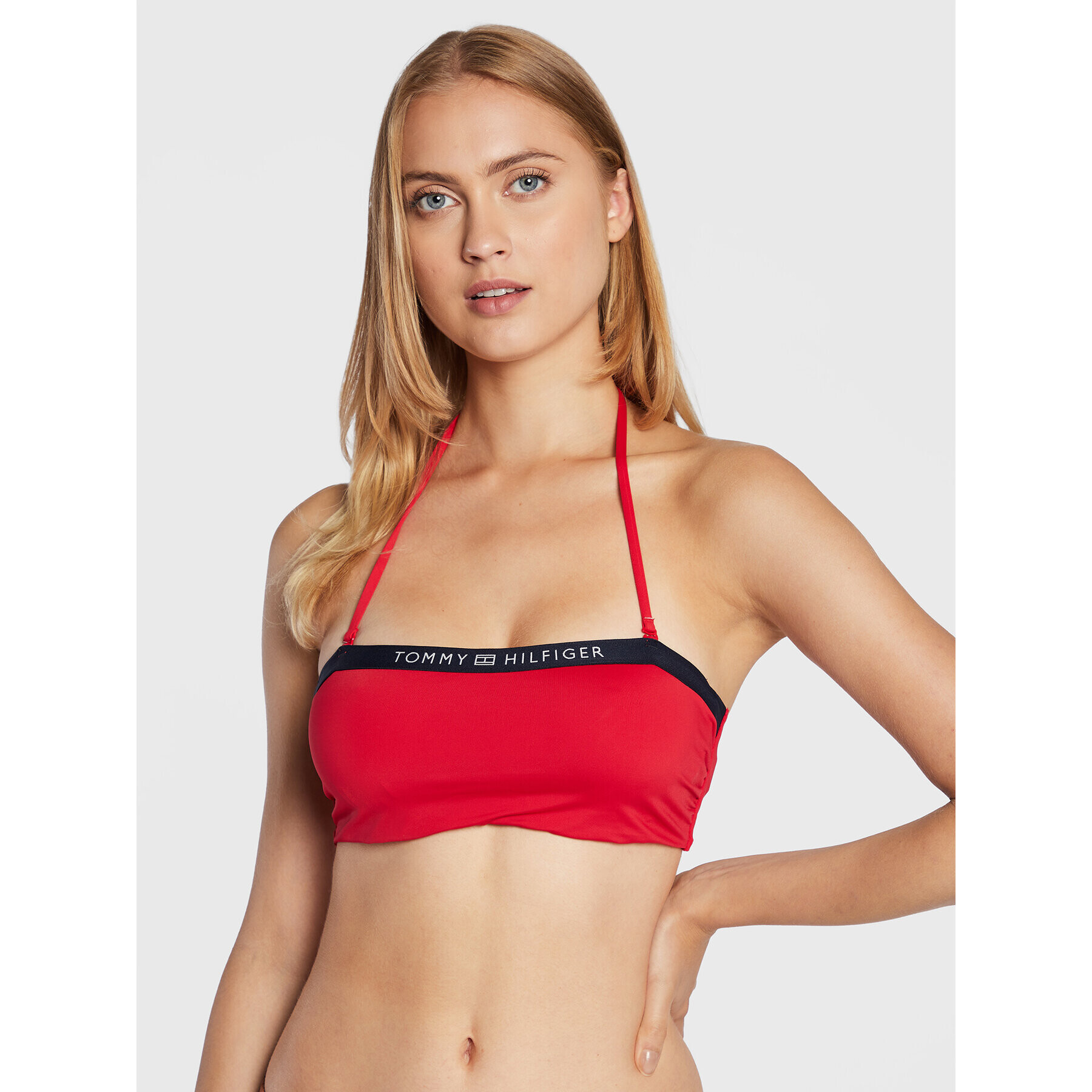 Tommy Hilfiger Bikini partea de sus UW0UW03352 Roșu - Pled.ro