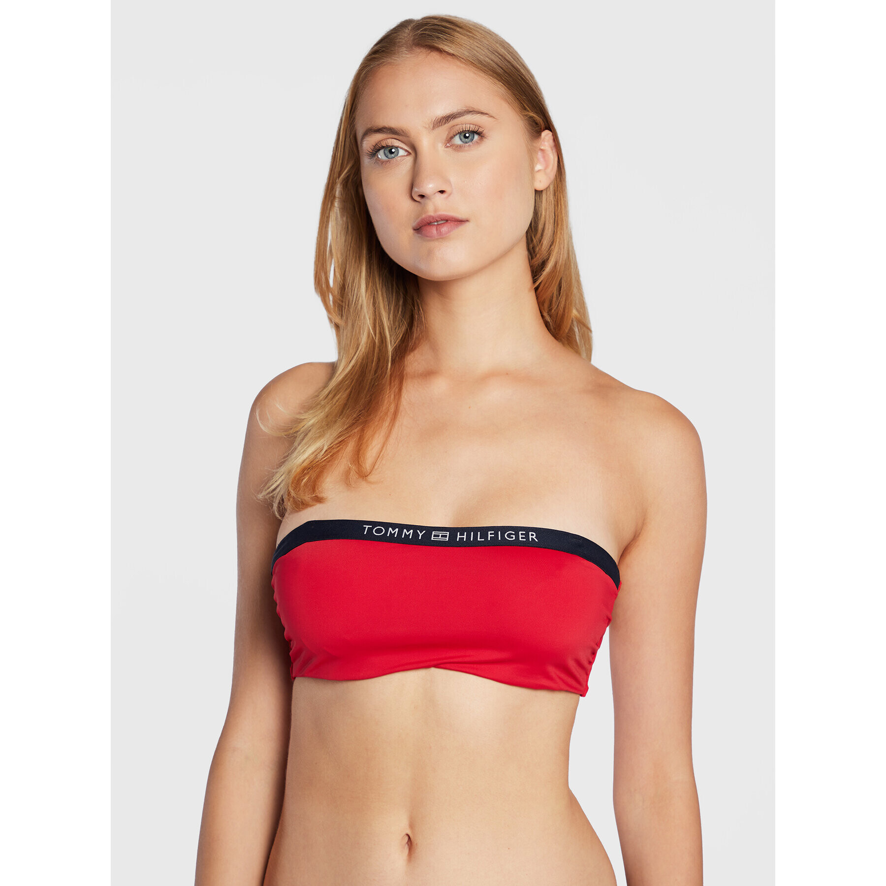 Tommy Hilfiger Bikini partea de sus UW0UW03352 Roșu - Pled.ro