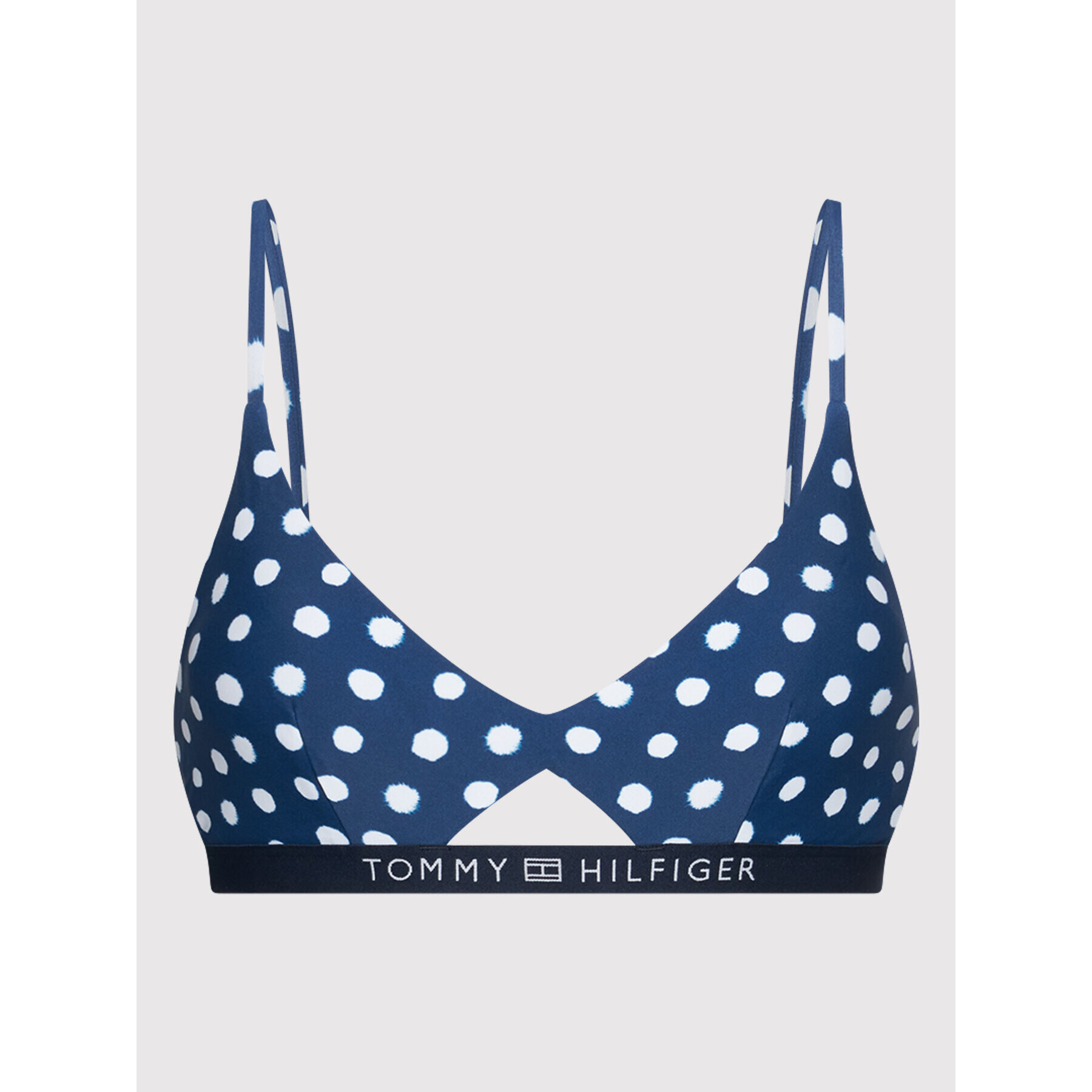 Tommy Hilfiger Bikini partea de sus UW0UW03356 Bleumarin - Pled.ro