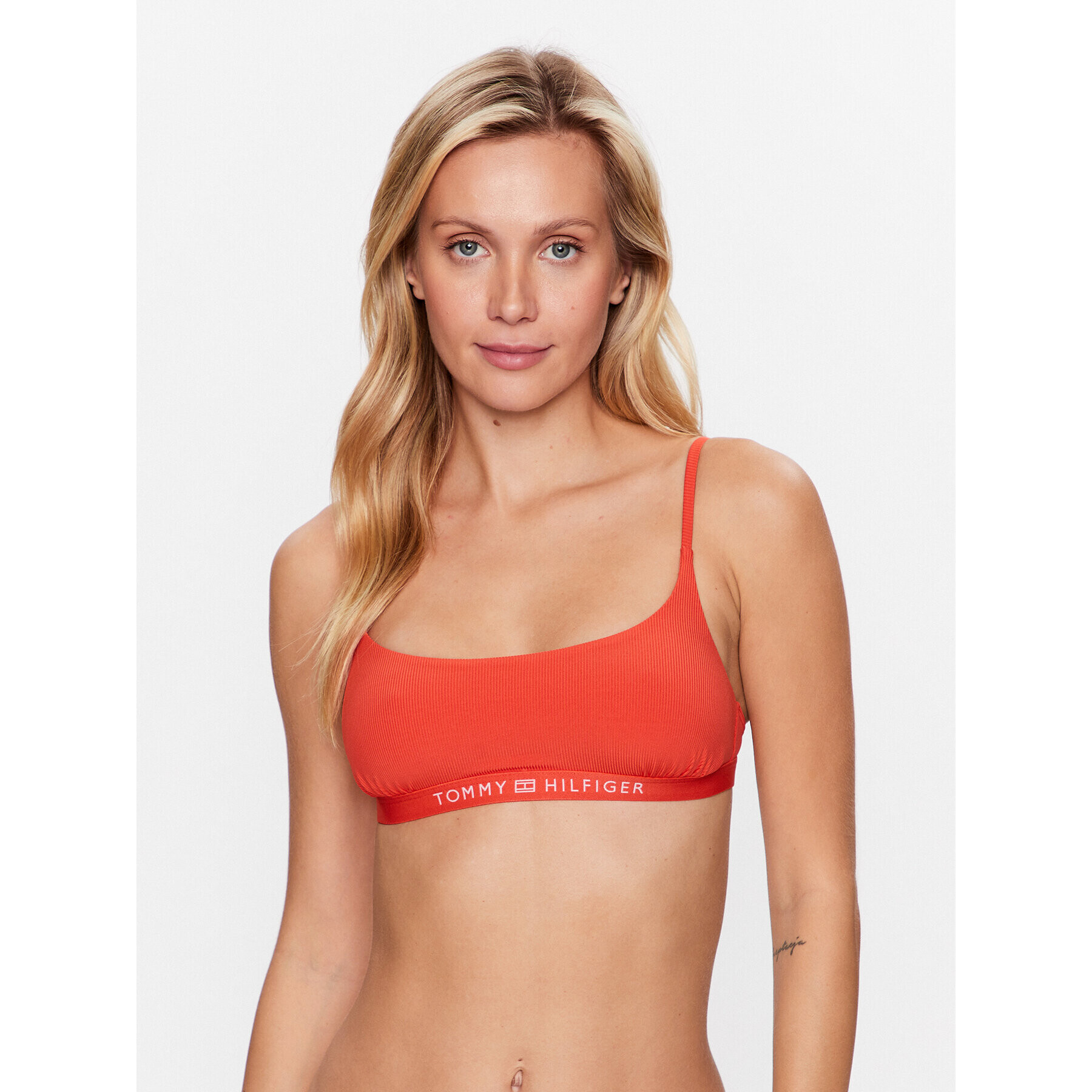 Tommy Hilfiger Bikini partea de sus UW0UW04533 Portocaliu - Pled.ro