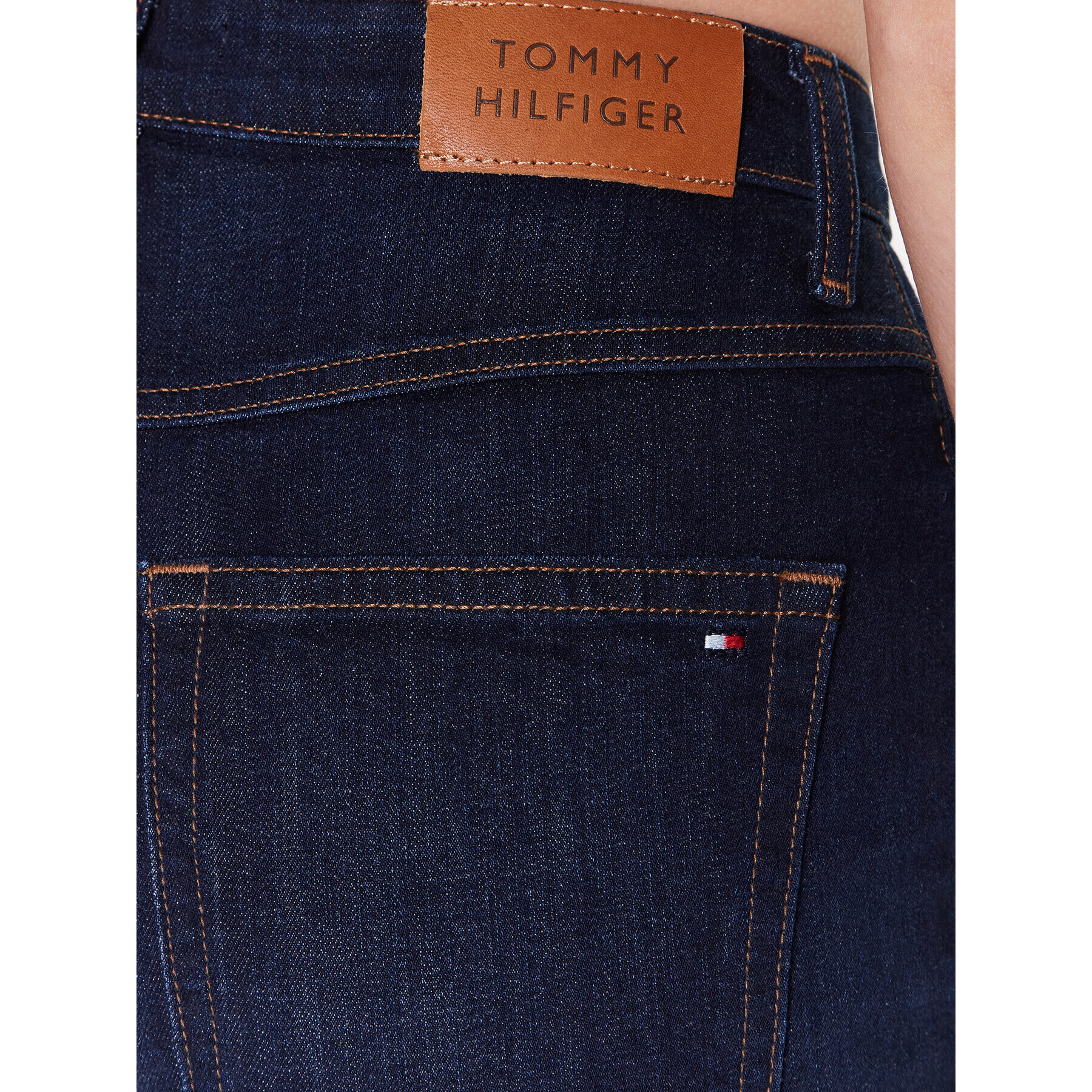 Tommy Hilfiger Blugi New Classic WW0WW37146 Bleumarin Straight Fit - Pled.ro