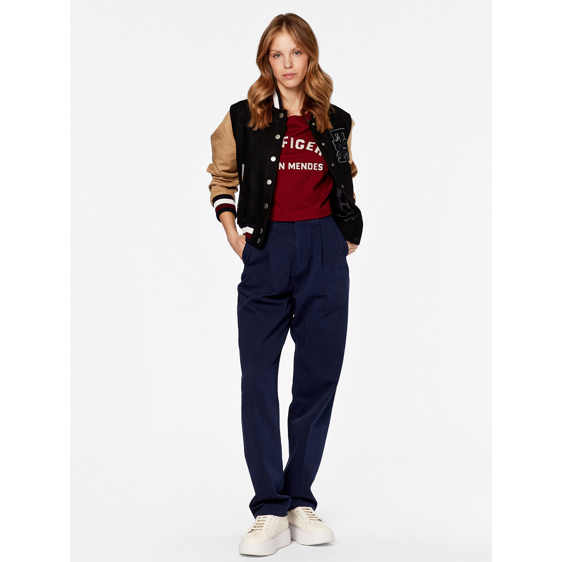 Tommy Hilfiger Blugi WW0WW38979 Bleumarin Relaxed Fit - Pled.ro