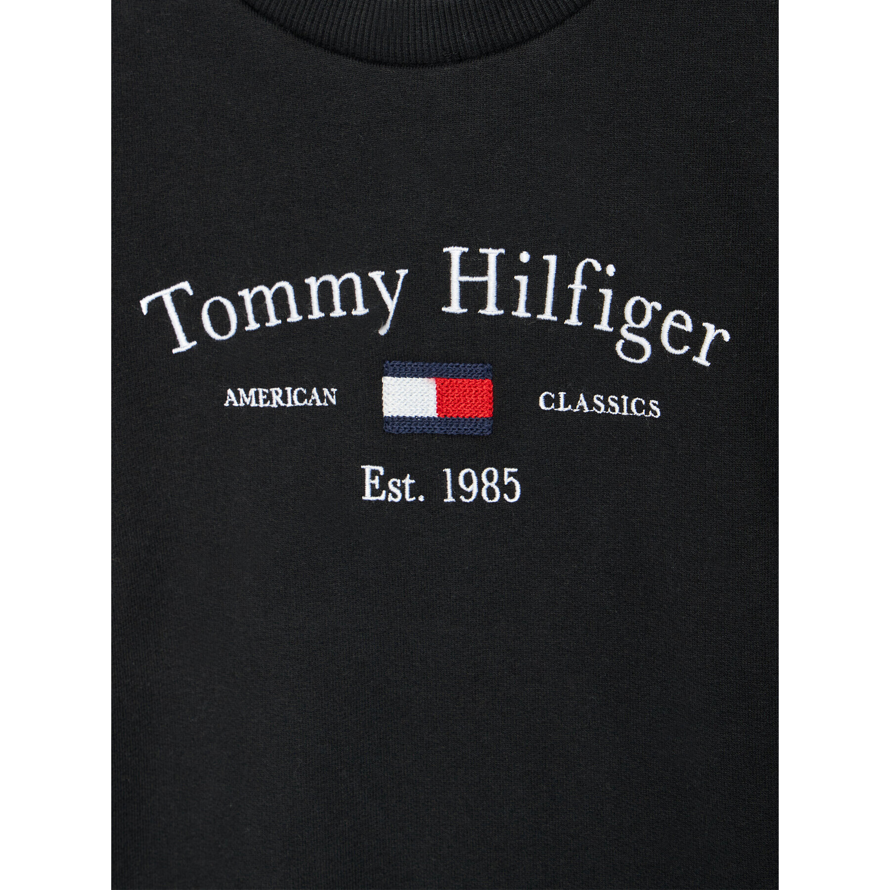 Tommy Hilfiger Bluză Artwork KB0KB06347 M Negru Regular Fit - Pled.ro