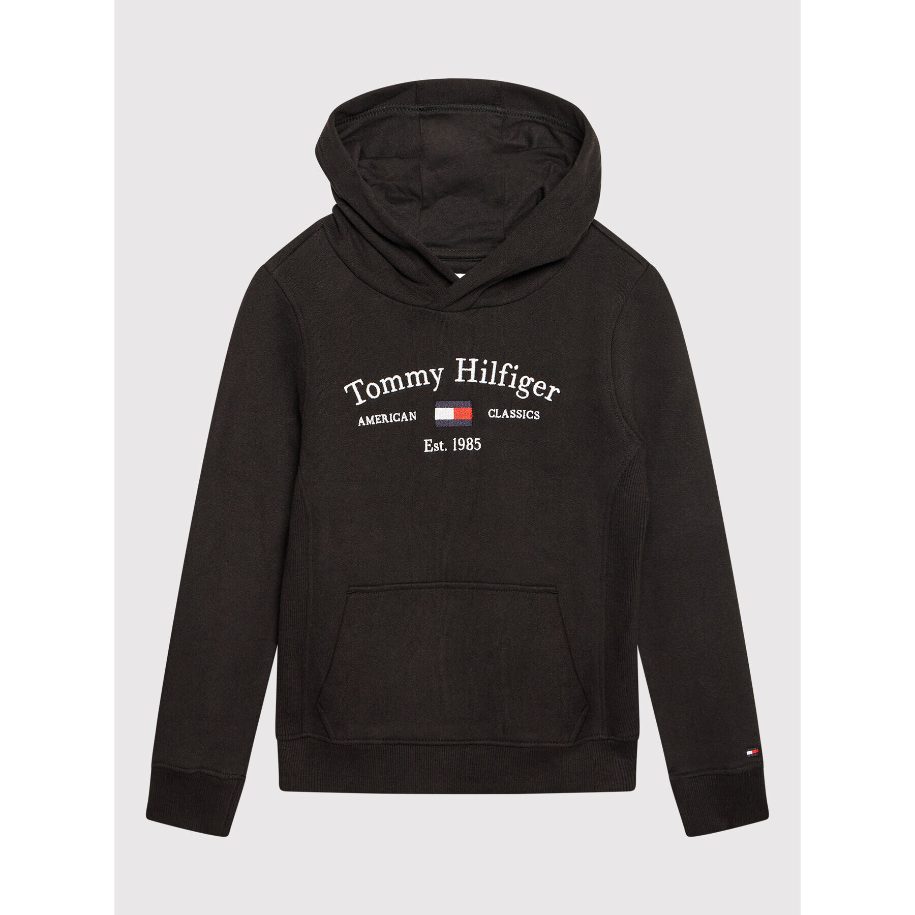 Tommy Hilfiger Bluză Artwork KS0KS00206 M Negru Regular Fit - Pled.ro