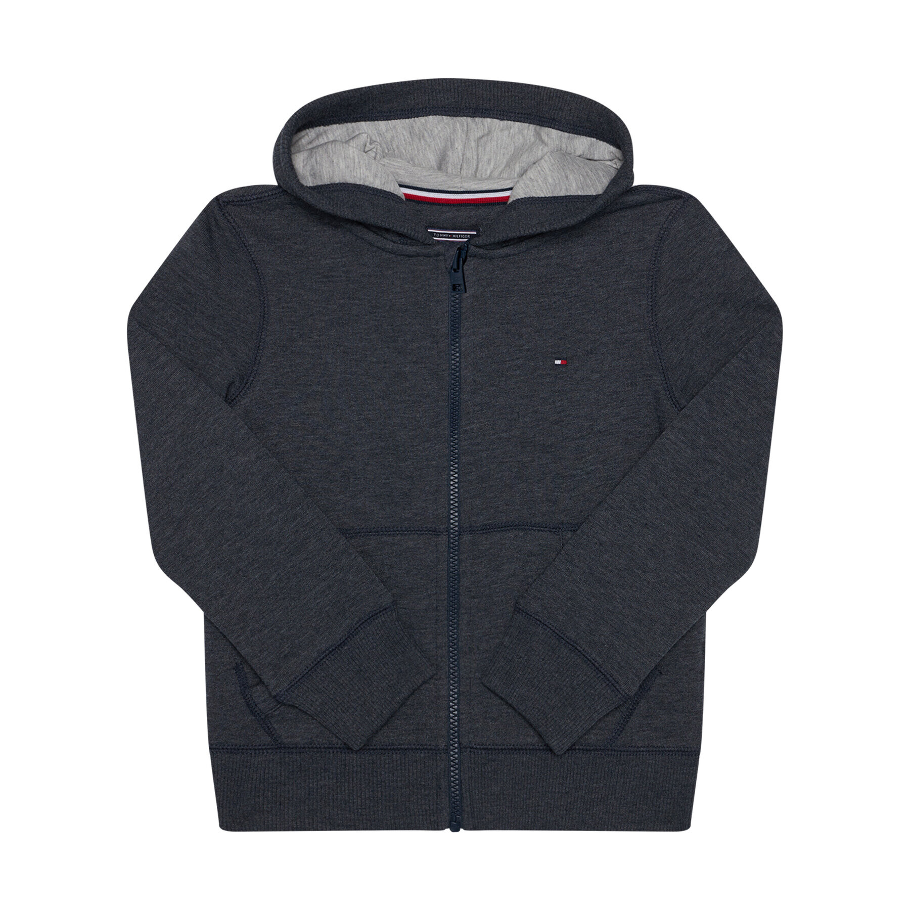 Tommy Hilfiger Bluză Basic Zip Hoodi KB0KB04138 S Bleumarin Regular Fit - Pled.ro