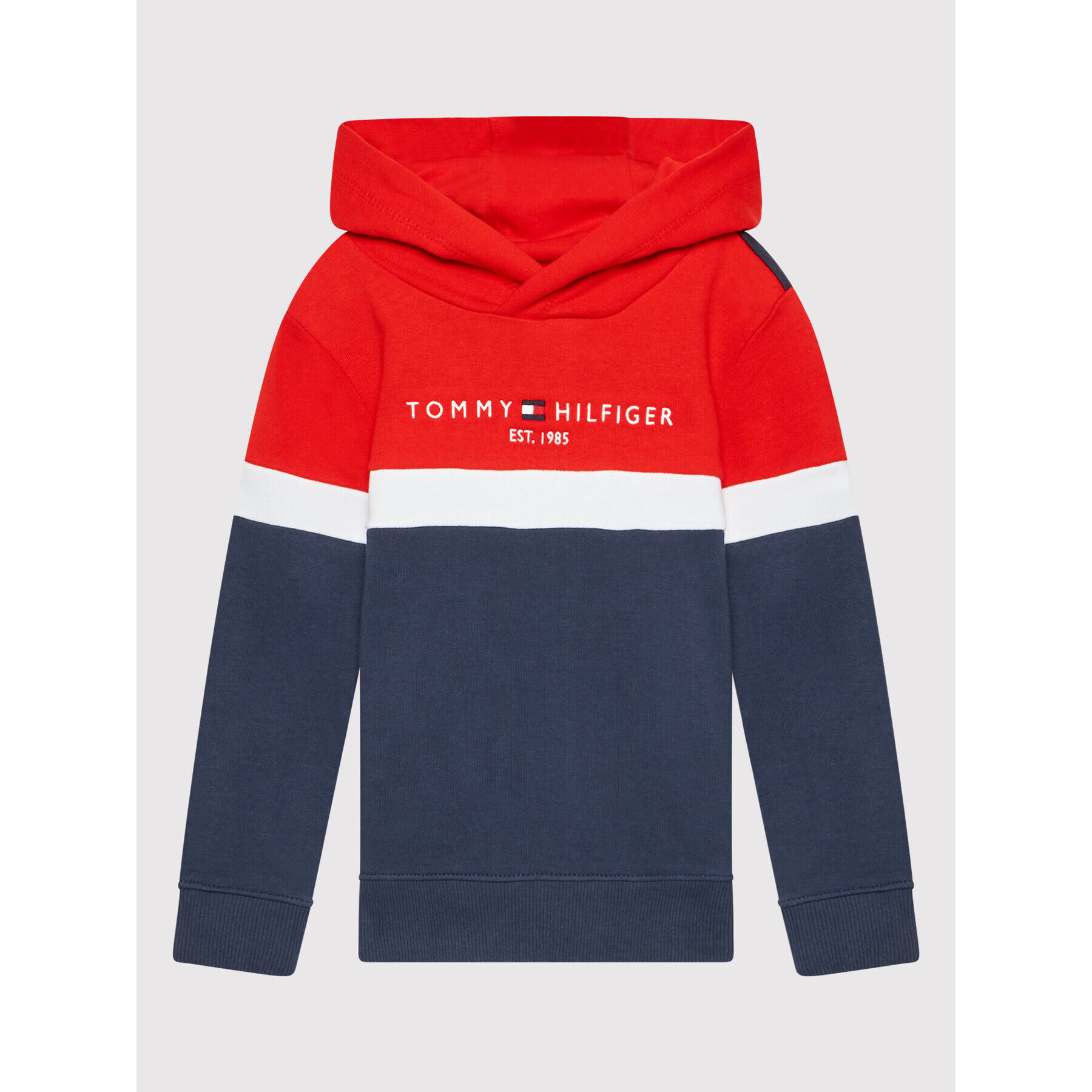 Tommy Hilfiger Bluză Colorblock KB0KB06889 Bleumarin Regular Fit - Pled.ro