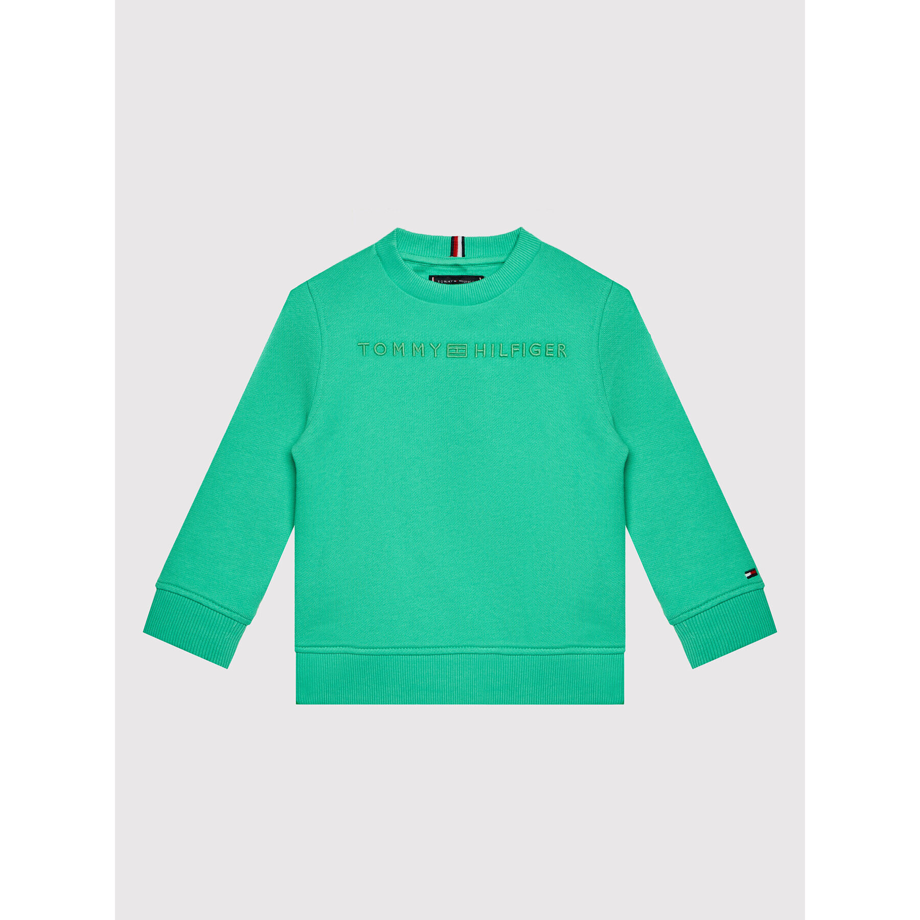 Tommy Hilfiger Bluză Consious Logo KB0KB07025 D Verde Regular Fit - Pled.ro