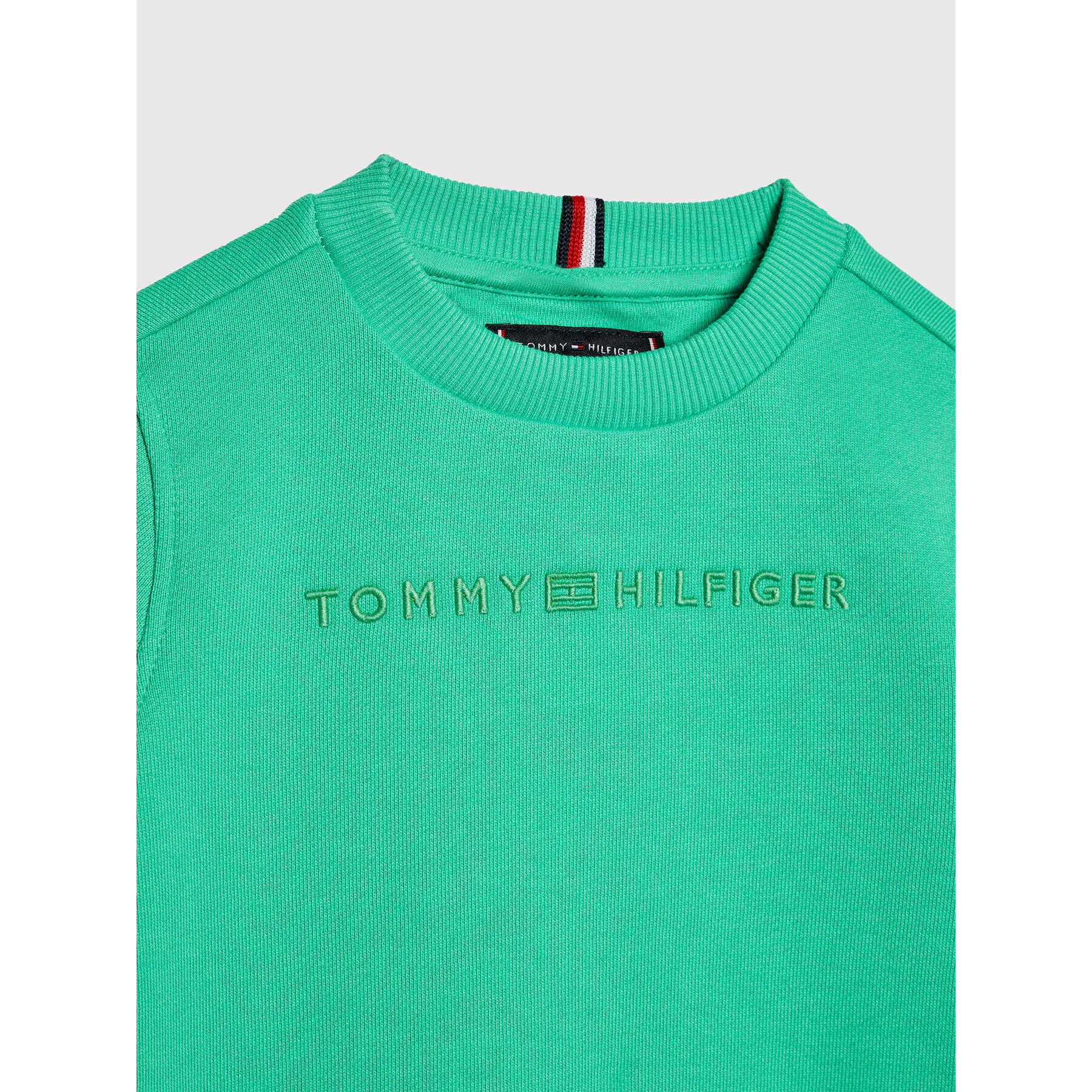 Tommy Hilfiger Bluză Consious Logo KB0KB07025 D Verde Regular Fit - Pled.ro