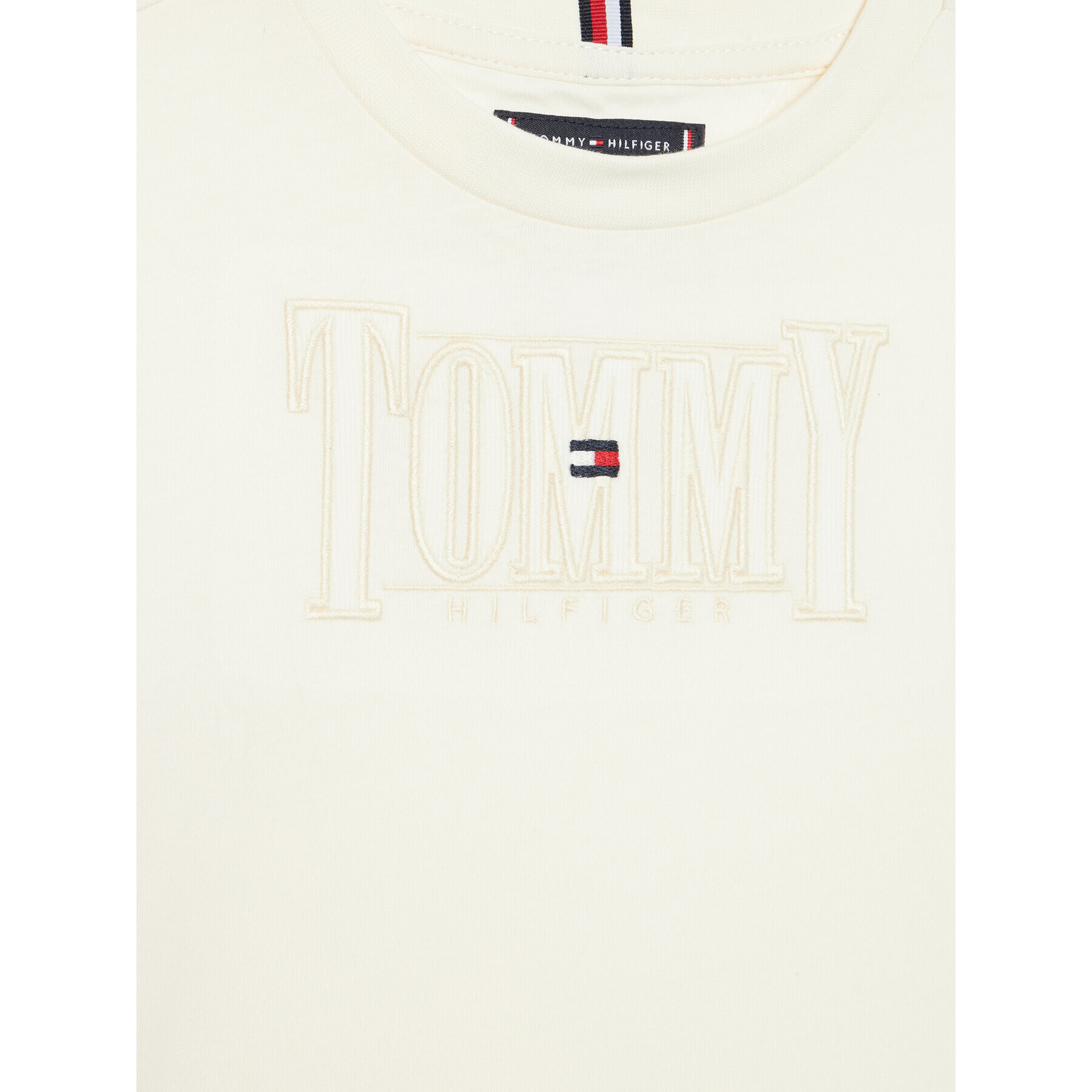 Tommy Hilfiger Bluză Cord Applique KB0KB07791 D Bej Regular Fit - Pled.ro