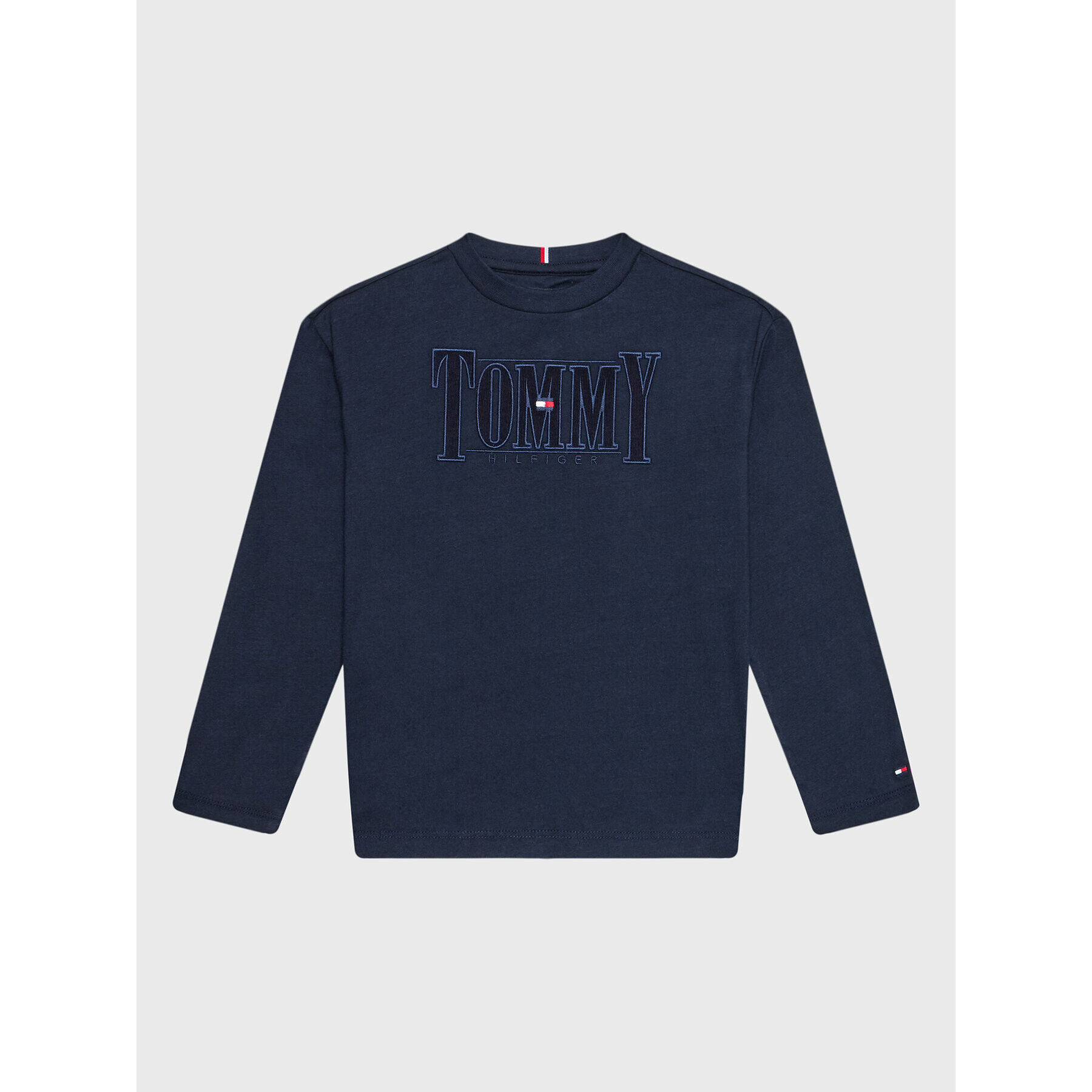 Tommy Hilfiger Bluză Cord Applique KB0KB07791 D Bleumarin Regular Fit - Pled.ro