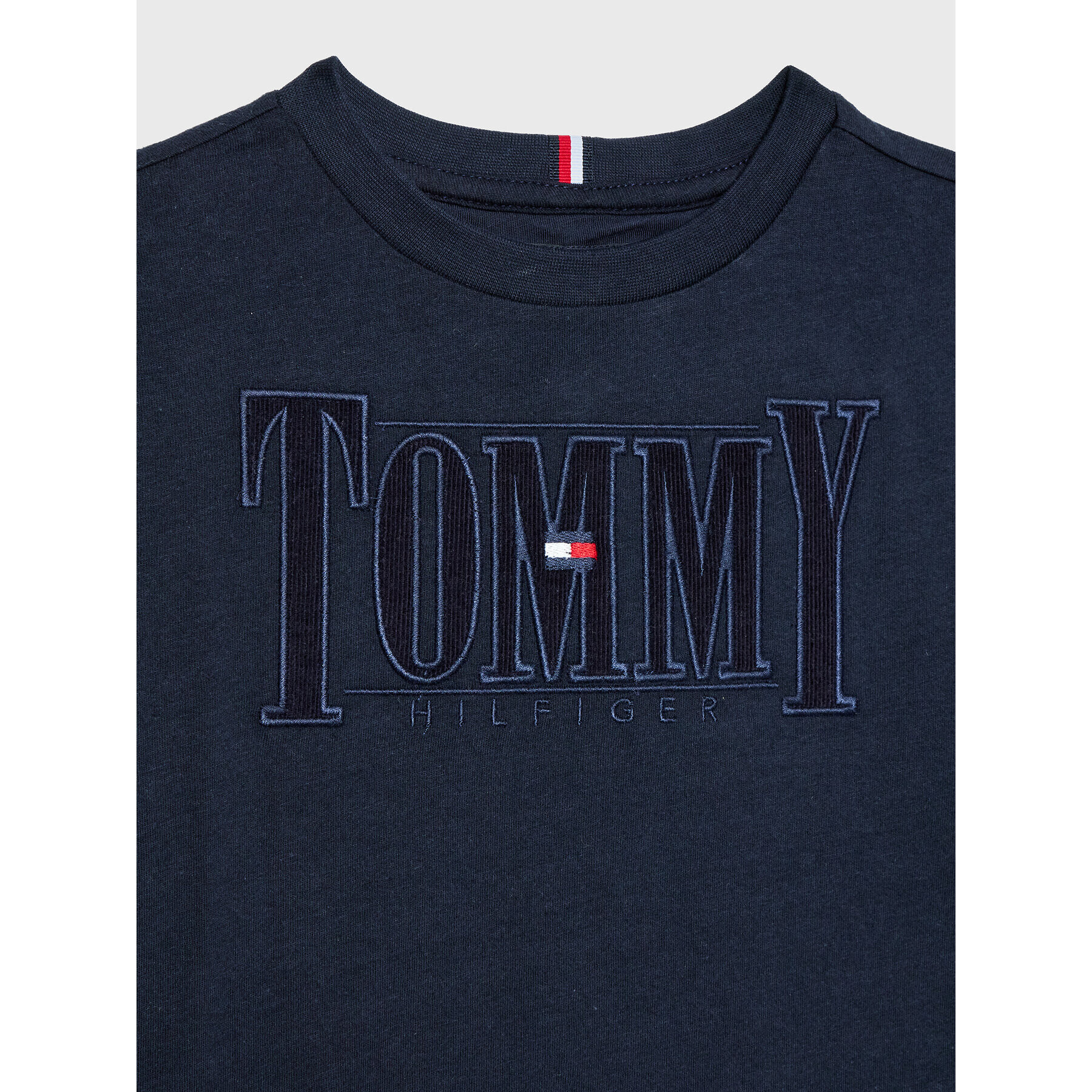 Tommy Hilfiger Bluză Cord Applique KB0KB07791 D Bleumarin Regular Fit - Pled.ro