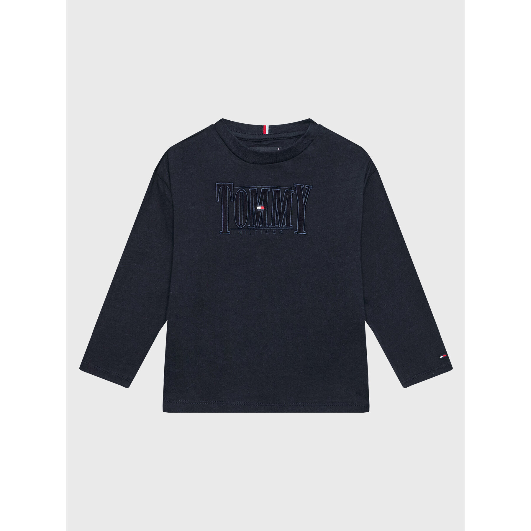 Tommy Hilfiger Bluză Cord Applique KB0KB07791 M Bleumarin Regular Fit - Pled.ro