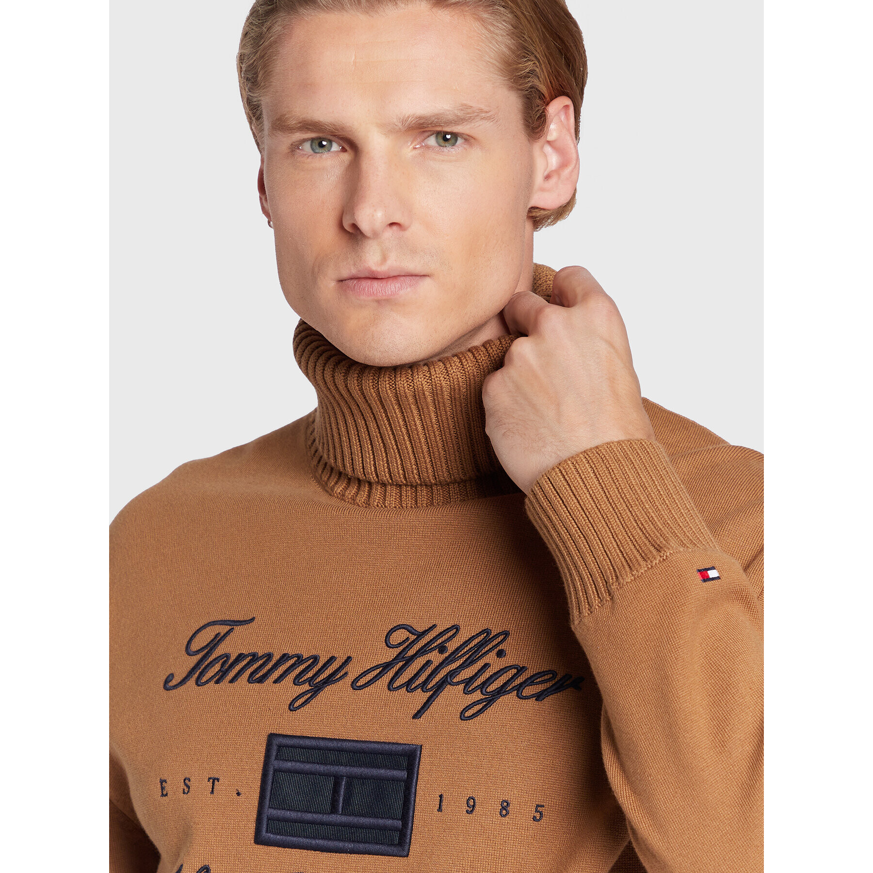 Tommy Hilfiger Bluză cu gât MW0MW27937 Maro Loose Fit - Pled.ro