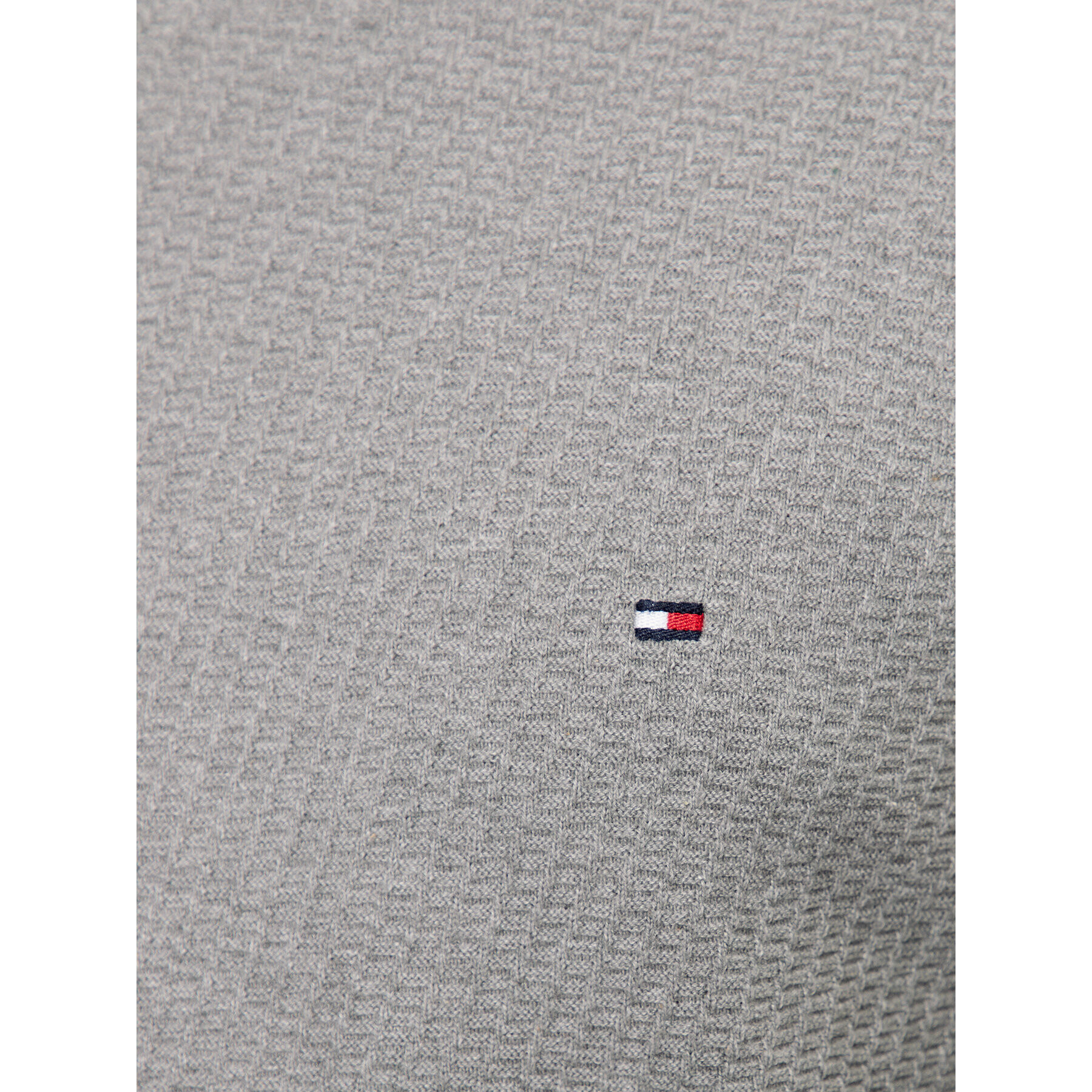 Tommy Hilfiger Bluză cu gât MW0MW33453 Gri Regular Fit - Pled.ro