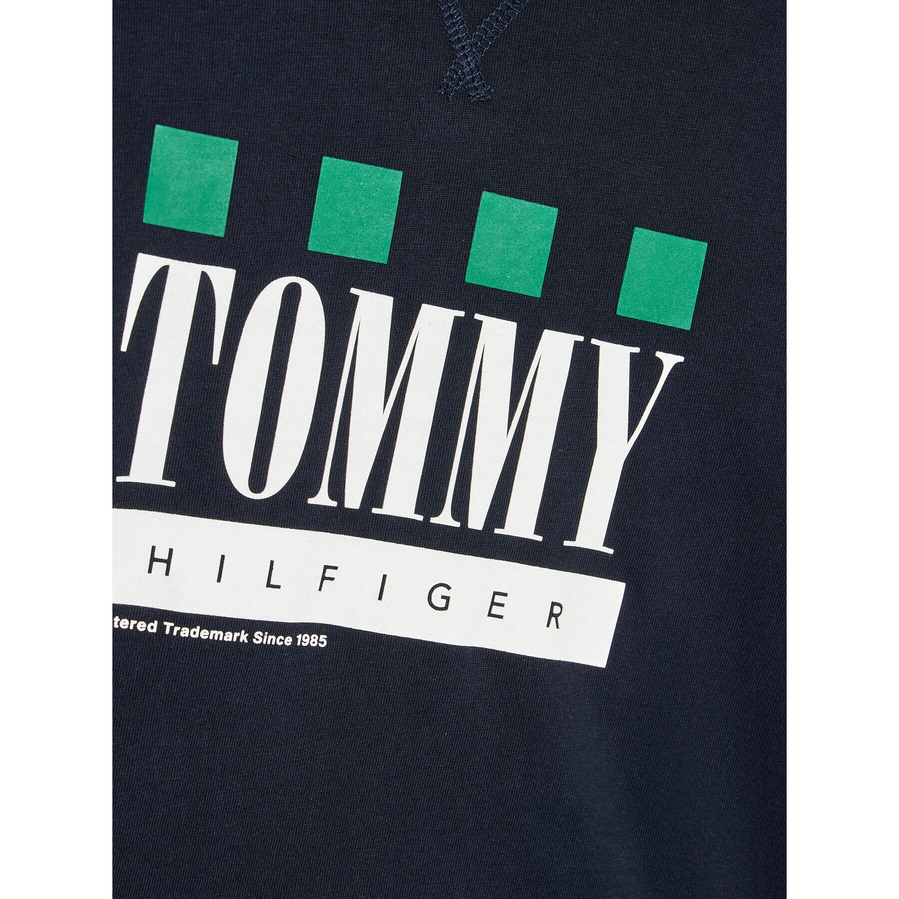 Tommy Hilfiger Bluză Double Layer KB0KB07793 D Bleumarin Regular Fit - Pled.ro