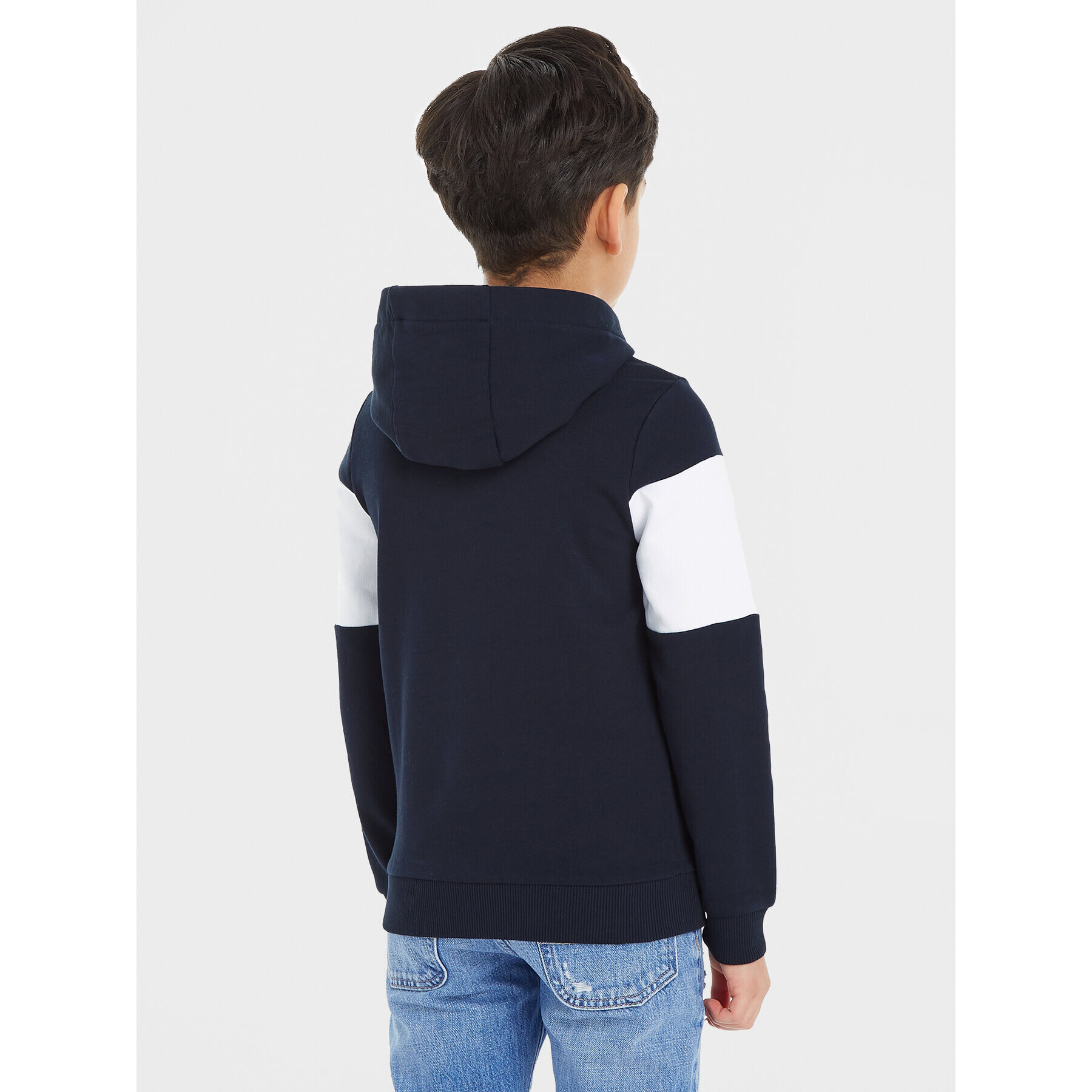 Tommy Hilfiger Bluză Essential Colorblock KB0KB08385 S Bleumarin Regular Fit - Pled.ro