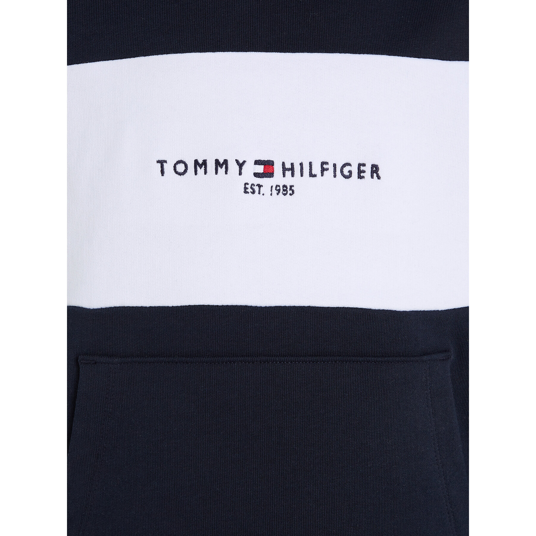 Tommy Hilfiger Bluză Essential Colorblock KB0KB08385 S Bleumarin Regular Fit - Pled.ro