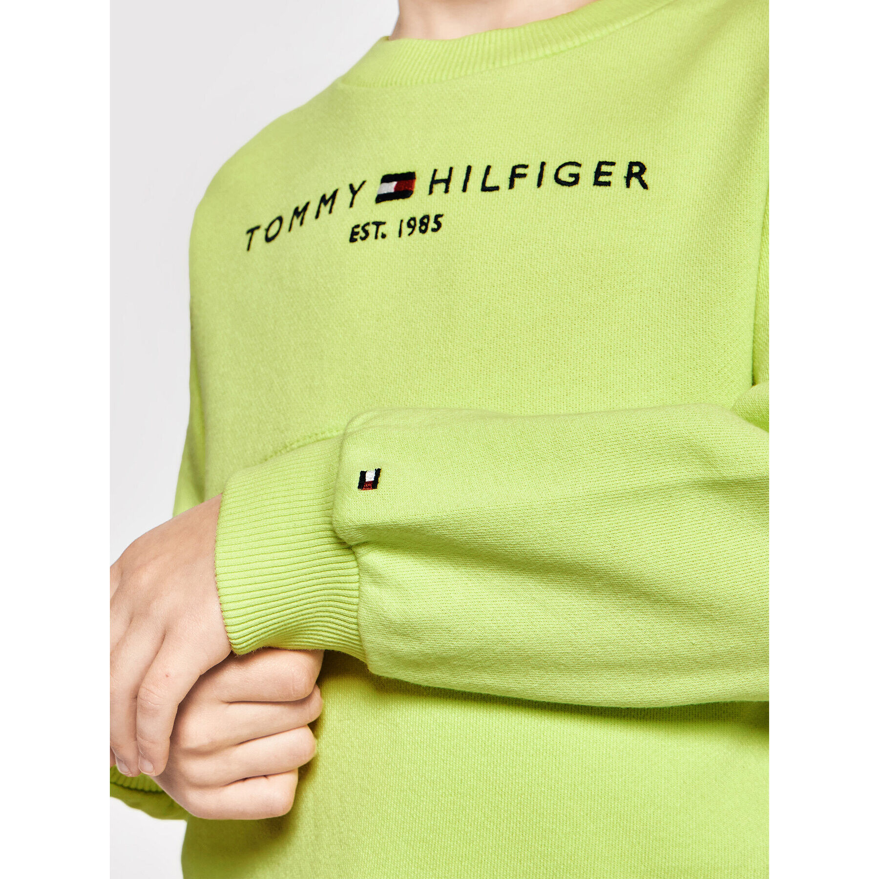 Tommy Hilfiger Bluză Essential KG0KG05764 M Verde Regular Fit - Pled.ro