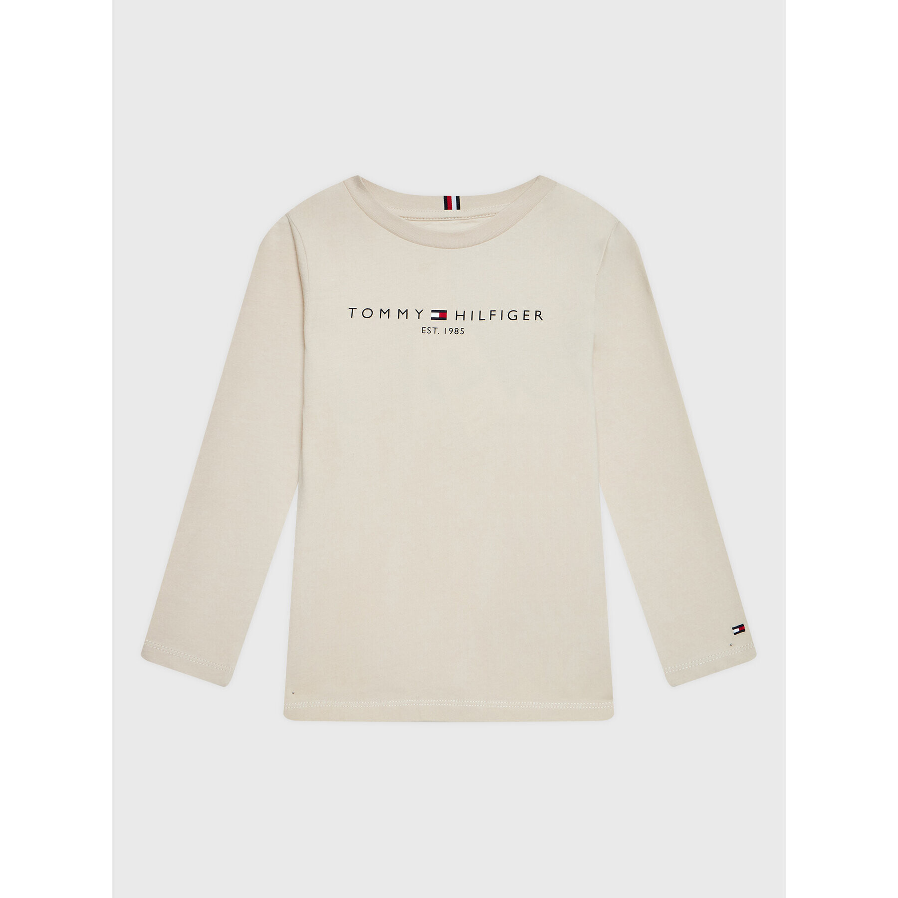 Tommy Hilfiger Bluză Essential KS0KS00202 D Bej Regular Fit - Pled.ro