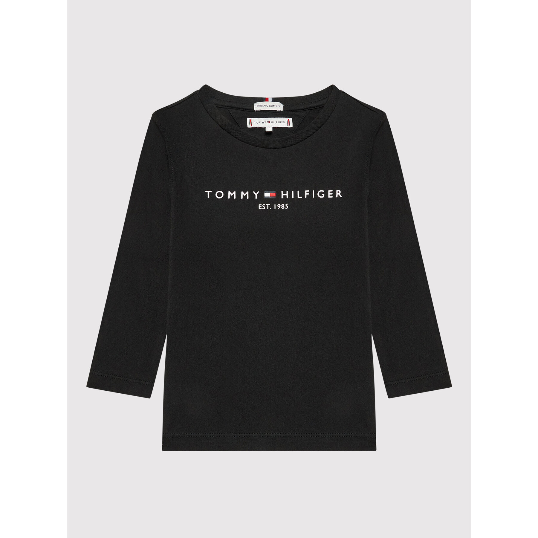 Tommy Hilfiger Bluză Essential KS0KS00202 D Negru Regular Fit - Pled.ro