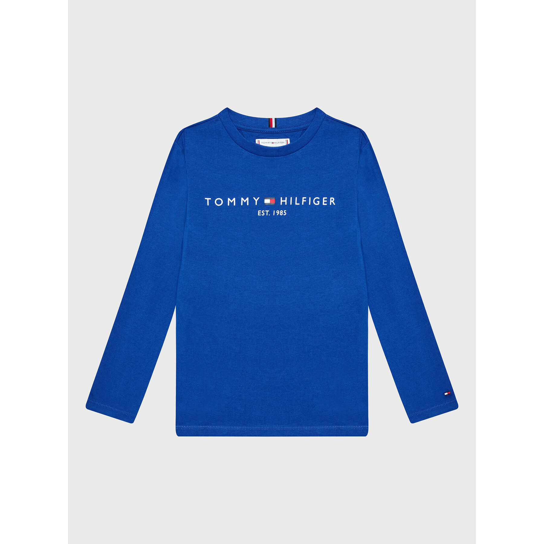 Tommy Hilfiger Bluză Essential KS0KS00202 M Bleumarin Regular Fit - Pled.ro