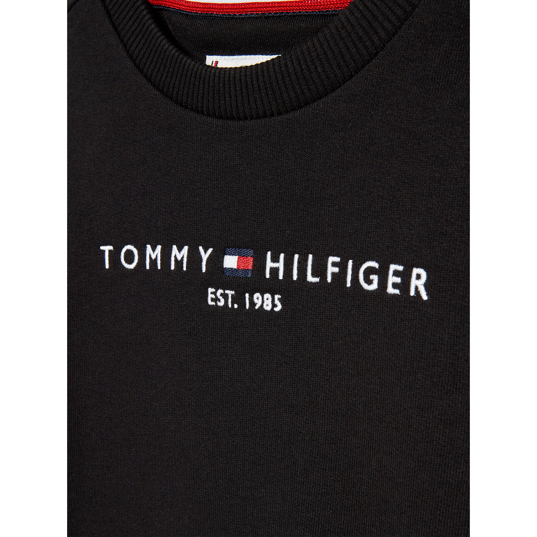 Tommy Hilfiger Bluză Essential KS0KS00212 M Negru Regular Fit - Pled.ro