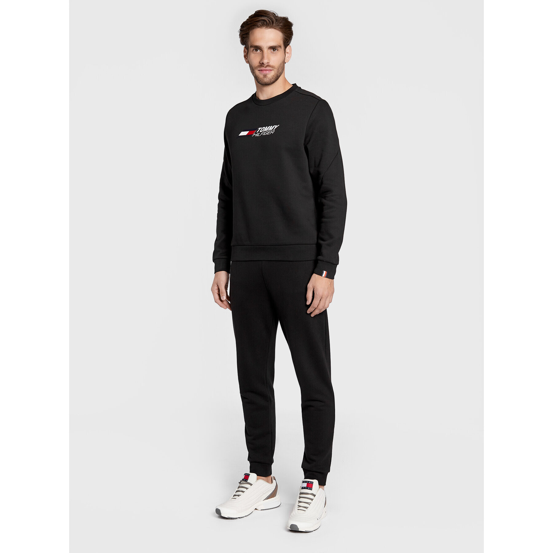 Tommy Hilfiger Bluză Essentials MW0MW27928 Negru Regular Fit - Pled.ro