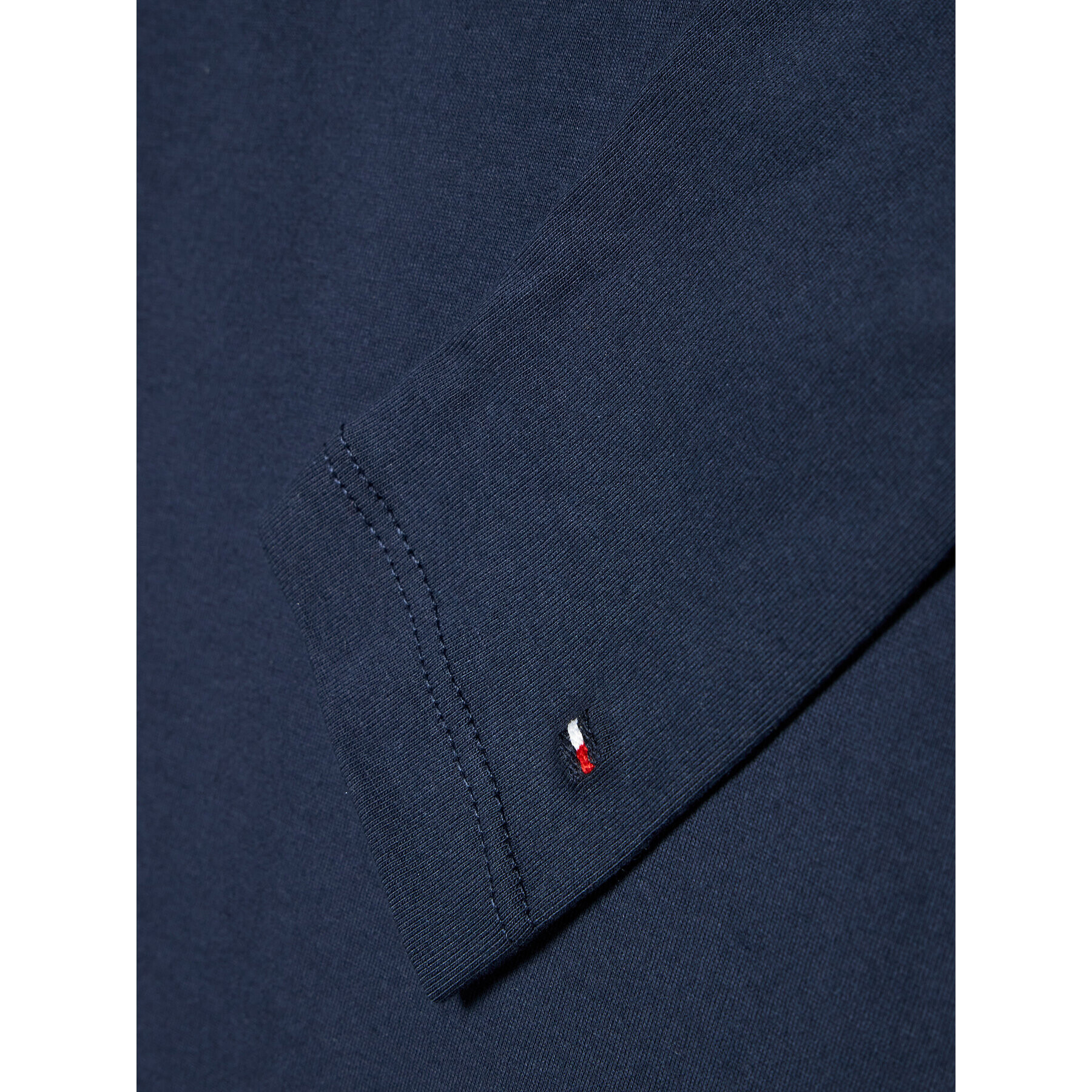 Tommy Hilfiger Bluză Flag Rib Insert KB0KB06951 D Bleumarin Regular Fit - Pled.ro