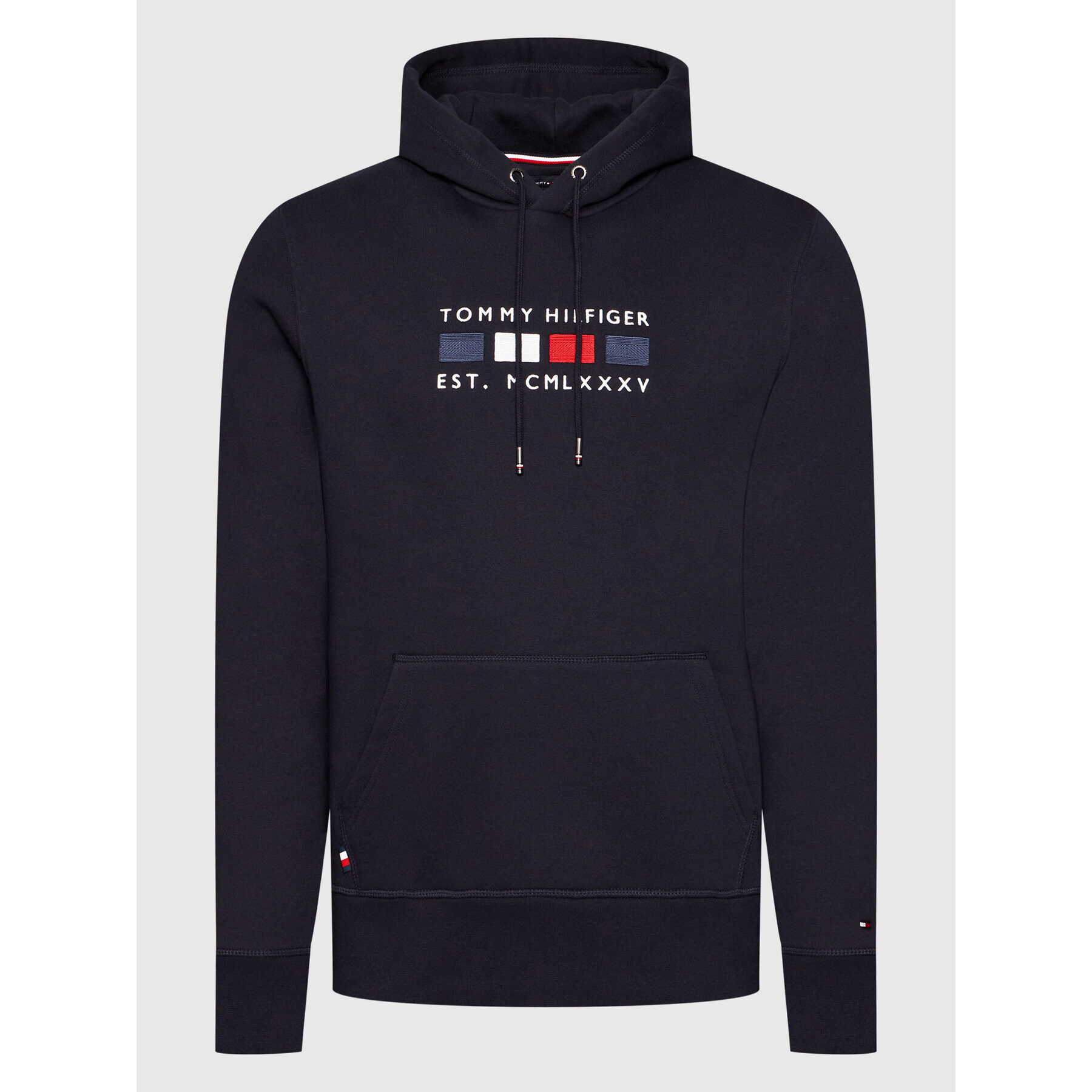 Tommy Hilfiger Bluză Four Flags MW0MW20132 Bleumarin Regular Fit - Pled.ro