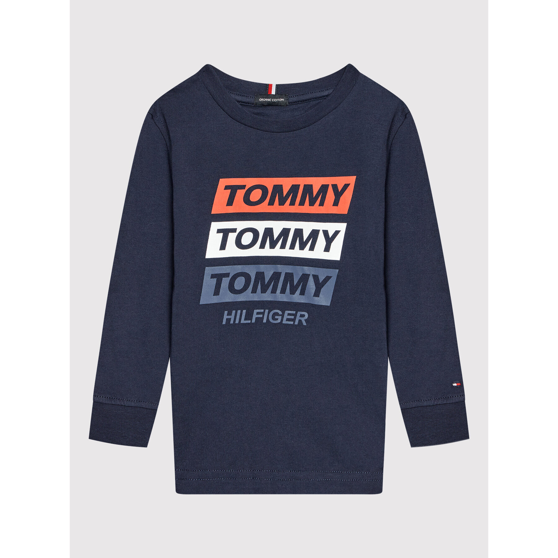 Tommy Hilfiger Bluză Fun Artwork KB0KB06952 D Bleumarin Regular Fit - Pled.ro