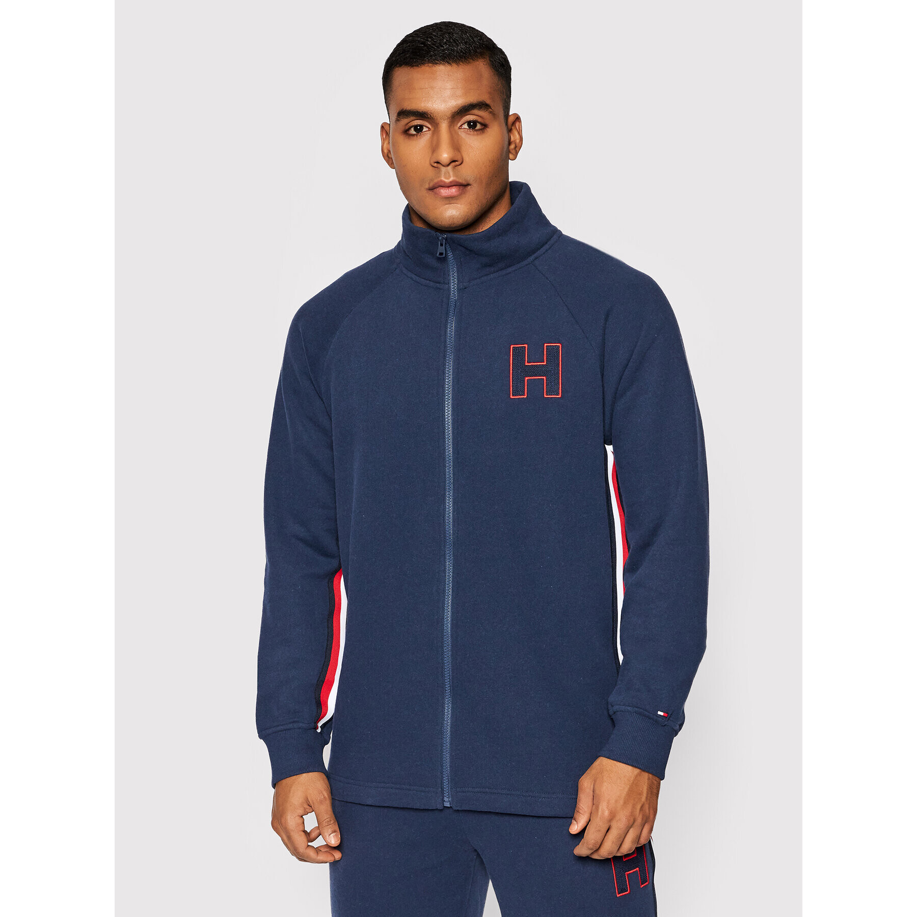 Tommy Hilfiger Bluză Fz Bomber UM0UM02369 Bleumarin Regular Fit - Pled.ro